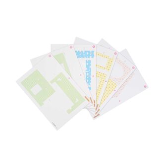 赤い屋根の大きなお家 専用壁紙セット（ポップ柄）