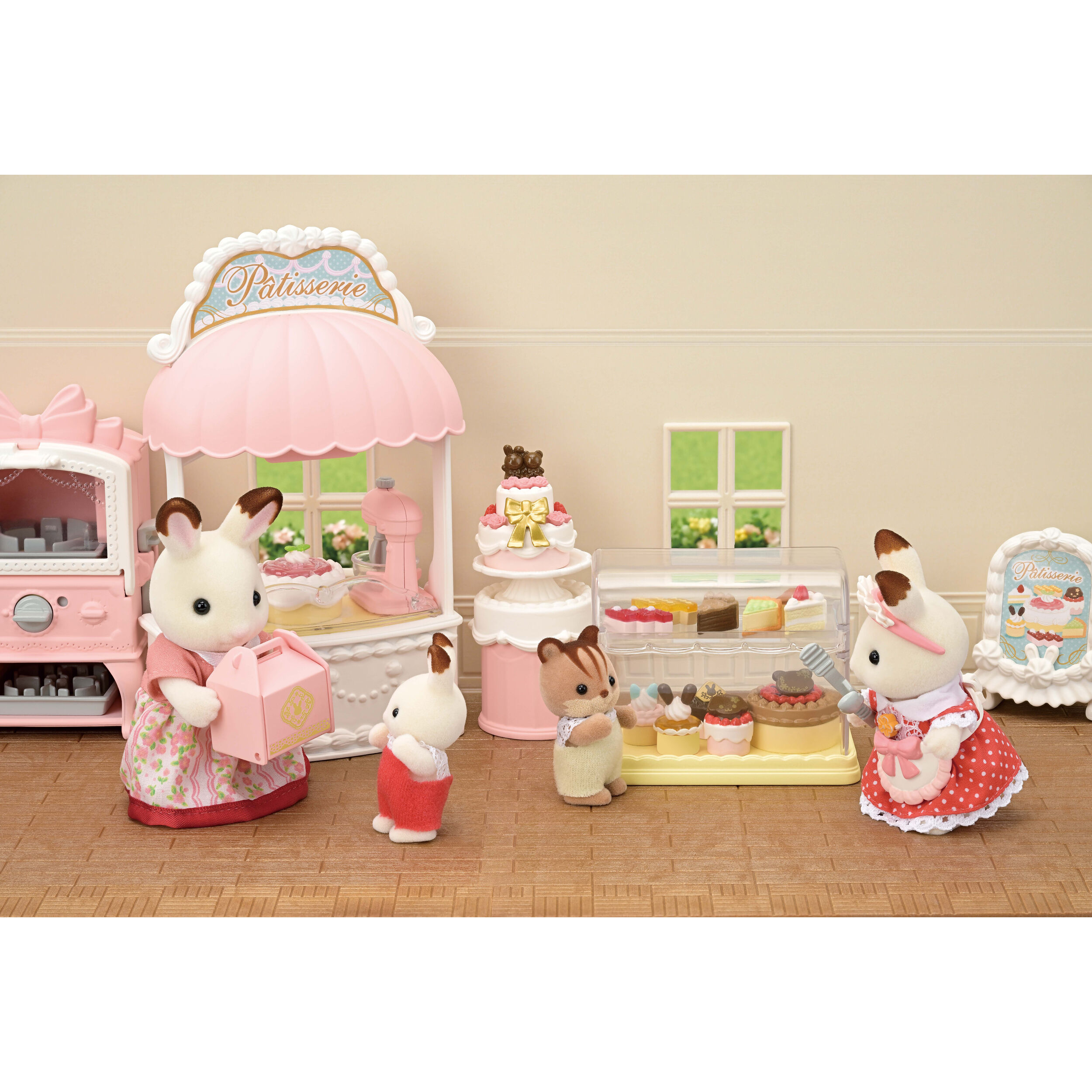 レア！】シルバニアファミリー 初期 森のケーキ屋さん ケーキ みじかく 小物 セット