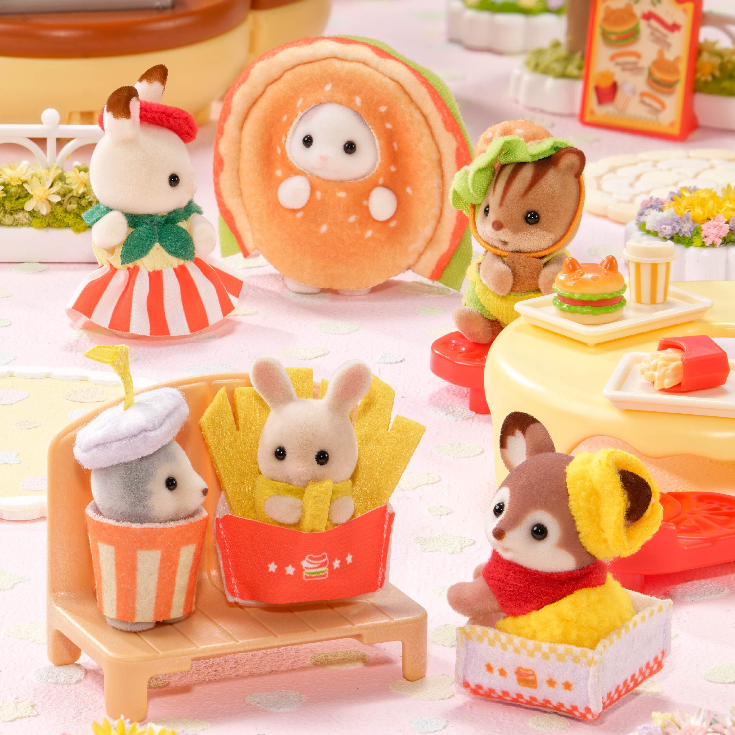 シルバニア　ハンバーガー屋さん小物 PR】できたてハンバーガーワゴン【シルバニア】｜KanaFett その他