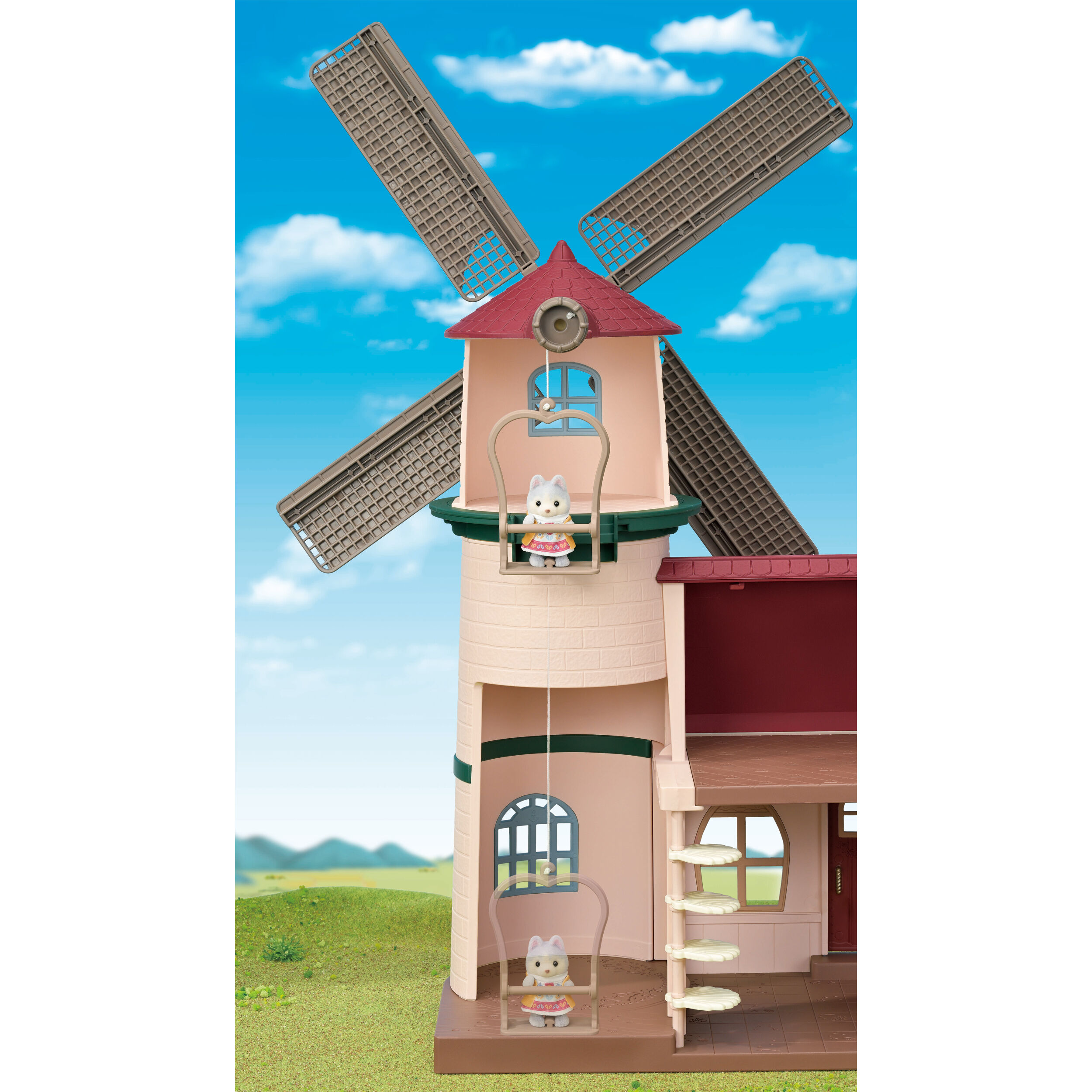 シルバニアファミリー WINDMILL丘の上の風車　 海外購入品 シルバニア 海外版 風車のあるお家 | Teeny Weeny