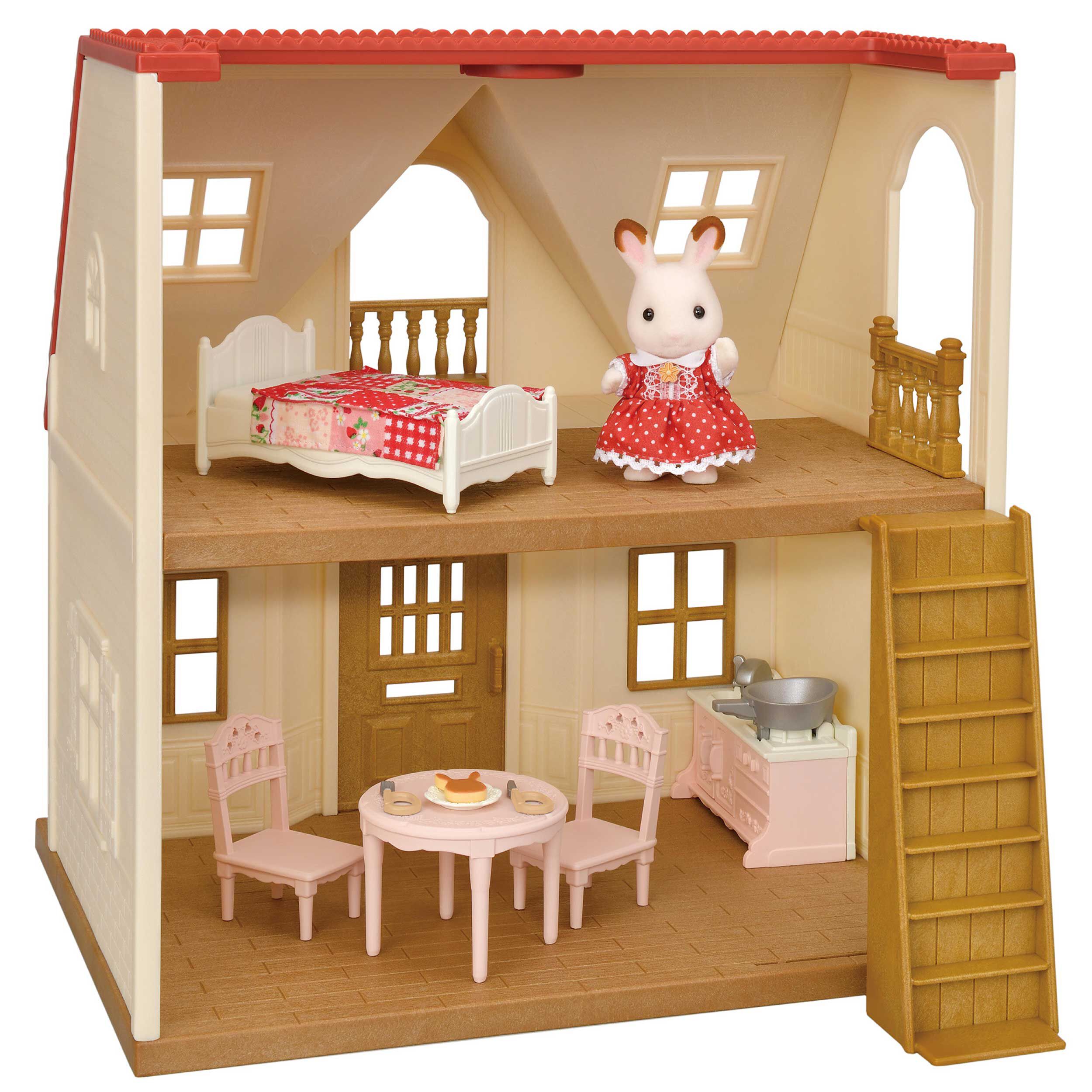 赤い屋根の大きなお家 -屋根裏はひみつのお部屋- | シルバニア