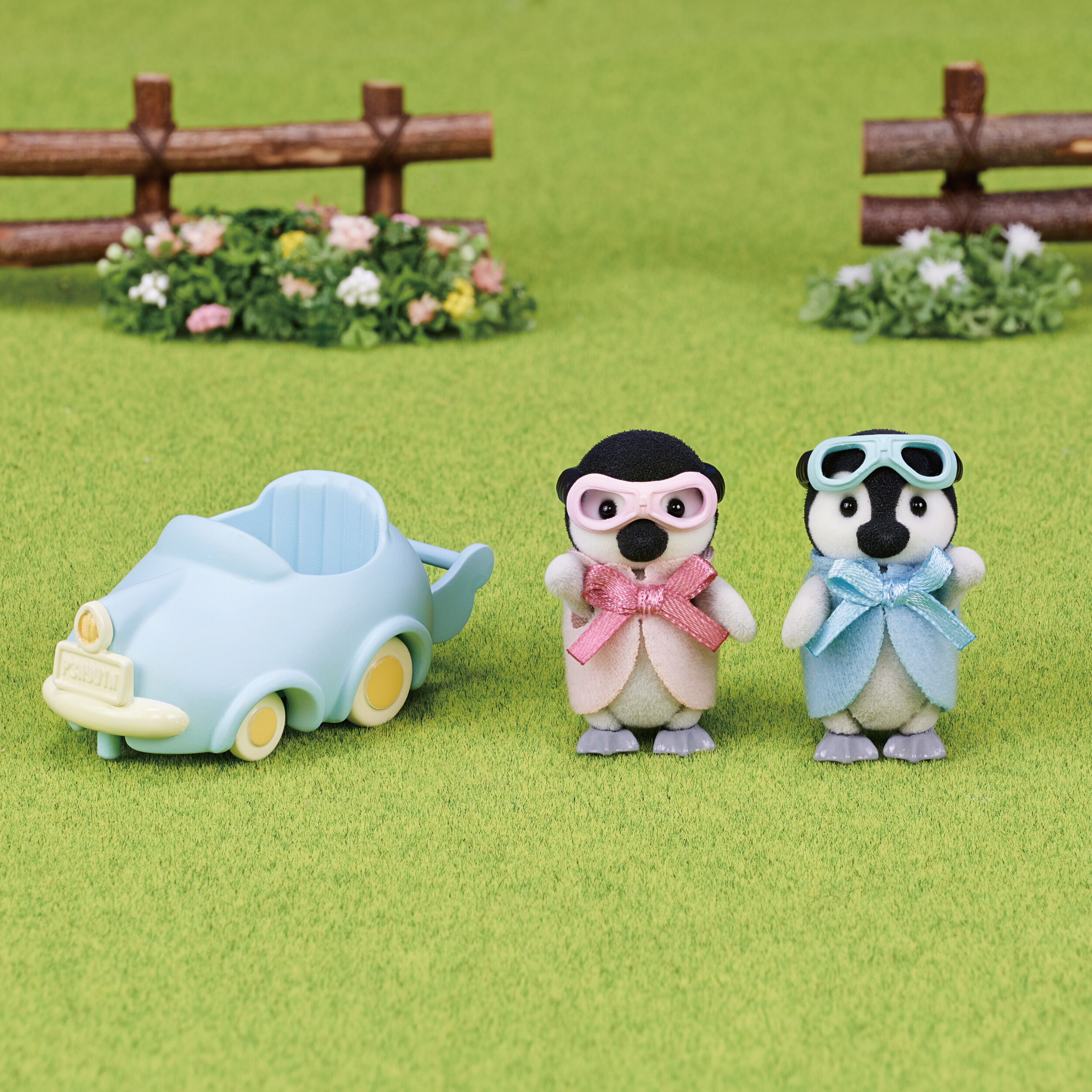 ペンギン赤ちゃんのなかよしカートセット / 家具と人形セット