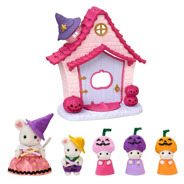 マシュマロネズミのハロウィンハウスセット / 家具と人形セット 