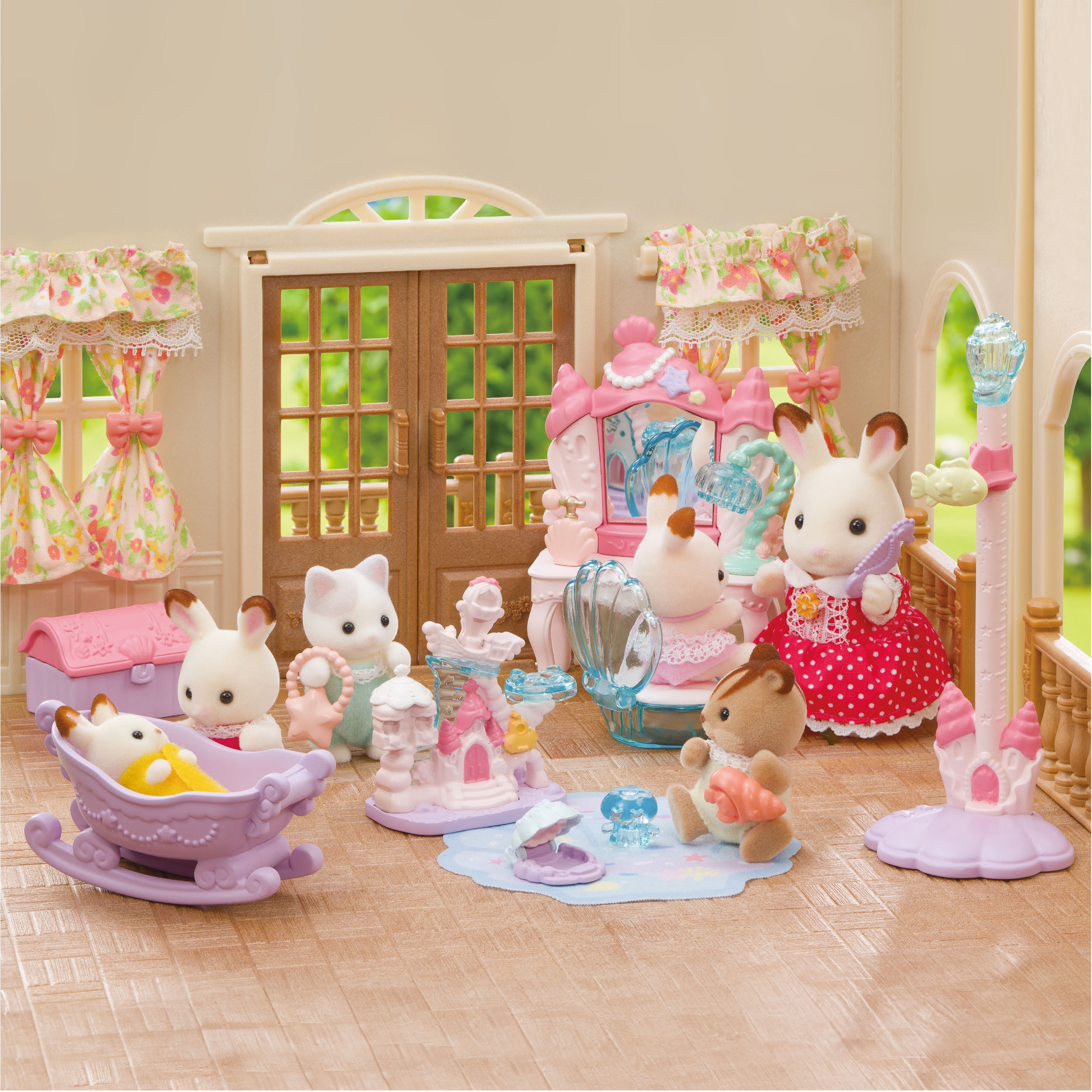 赤い屋根の大きなお家 デラックス家具セット / 家具 - シルバニア