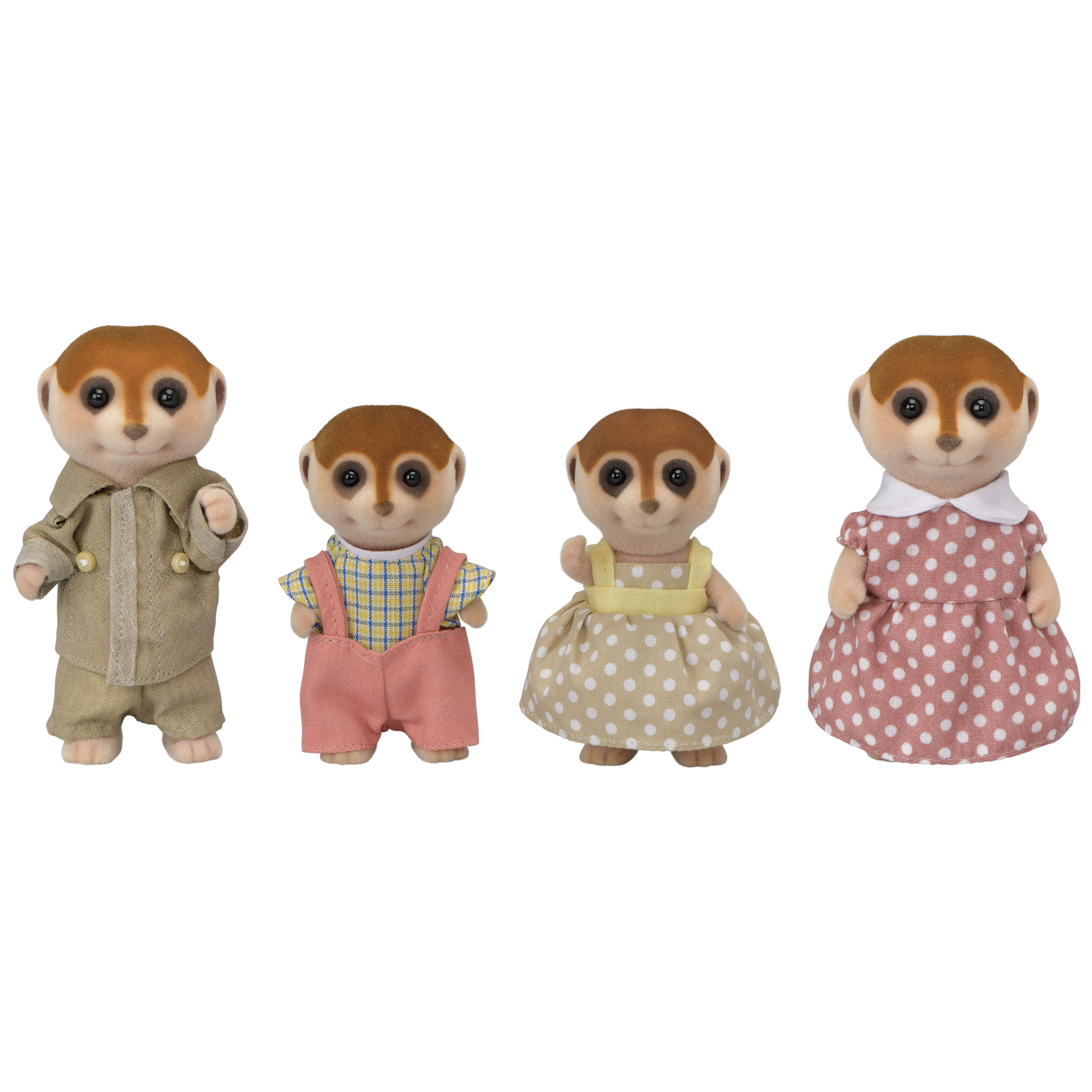シルバニアファミリー　ミーアキャット　ファミリーセット　三つ子　人形