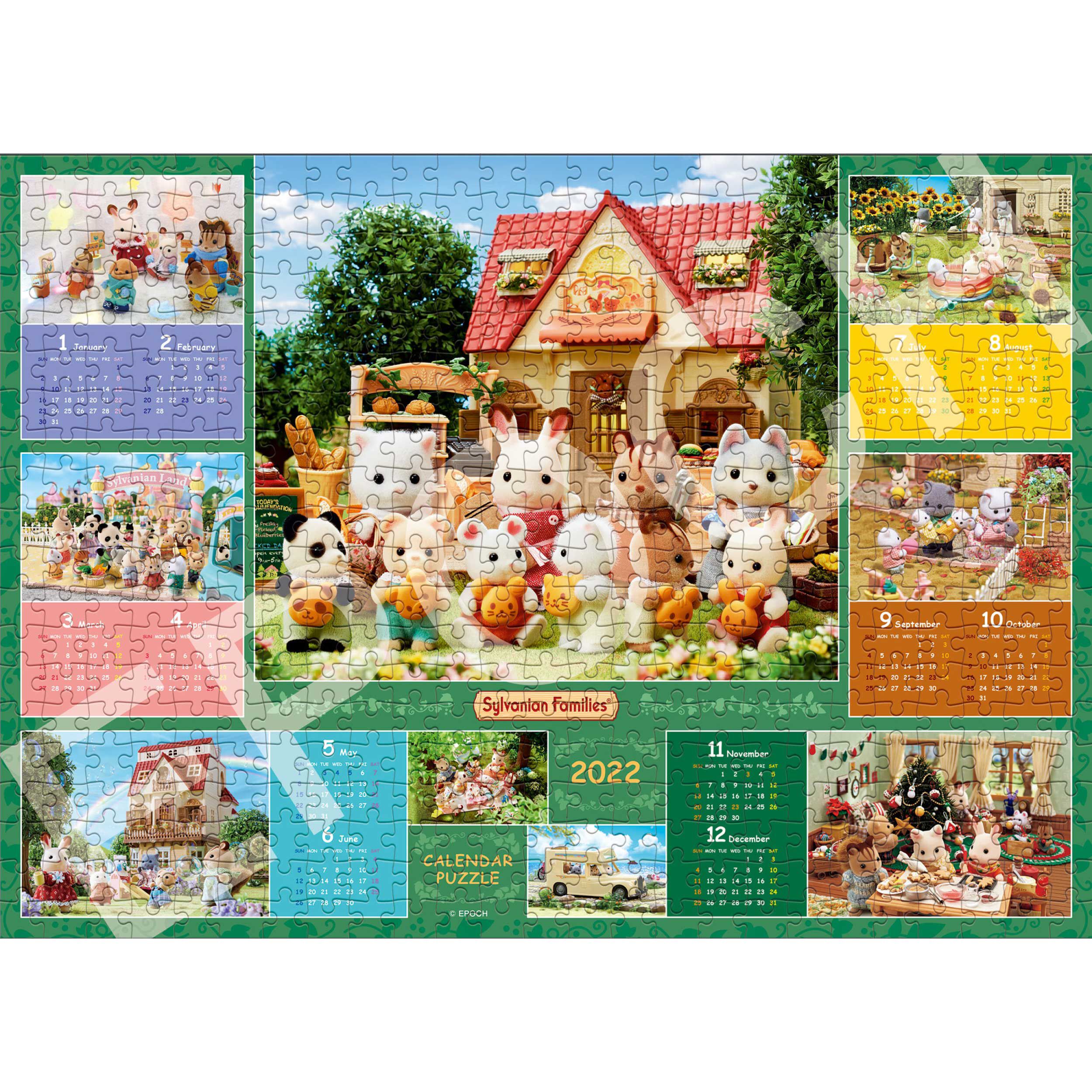 2022 カレンダーパズル（500P） / ジグソーパズル - シルバニアファミリーオンラインショップ