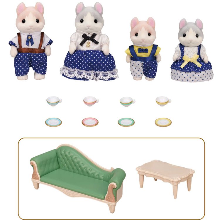 シルバニアカールミミネコの赤い屋根のお家 クラッシック⭐︎壁紙付き 