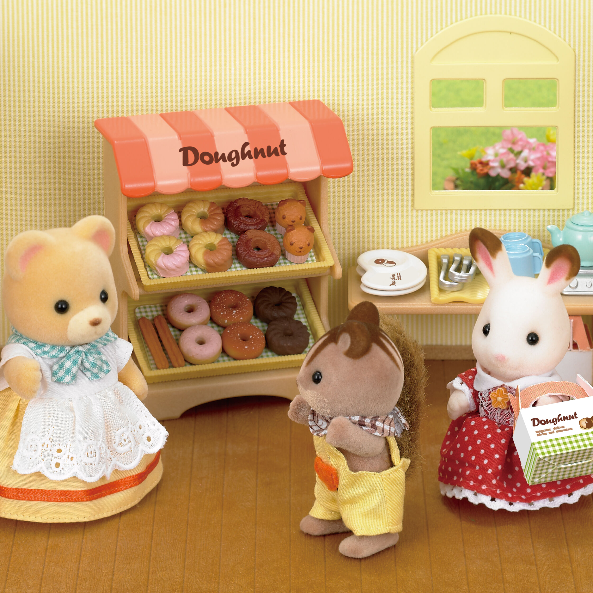 あげたてドーナツ屋さんセット / お店屋さん・お医者さん - シルバニア
