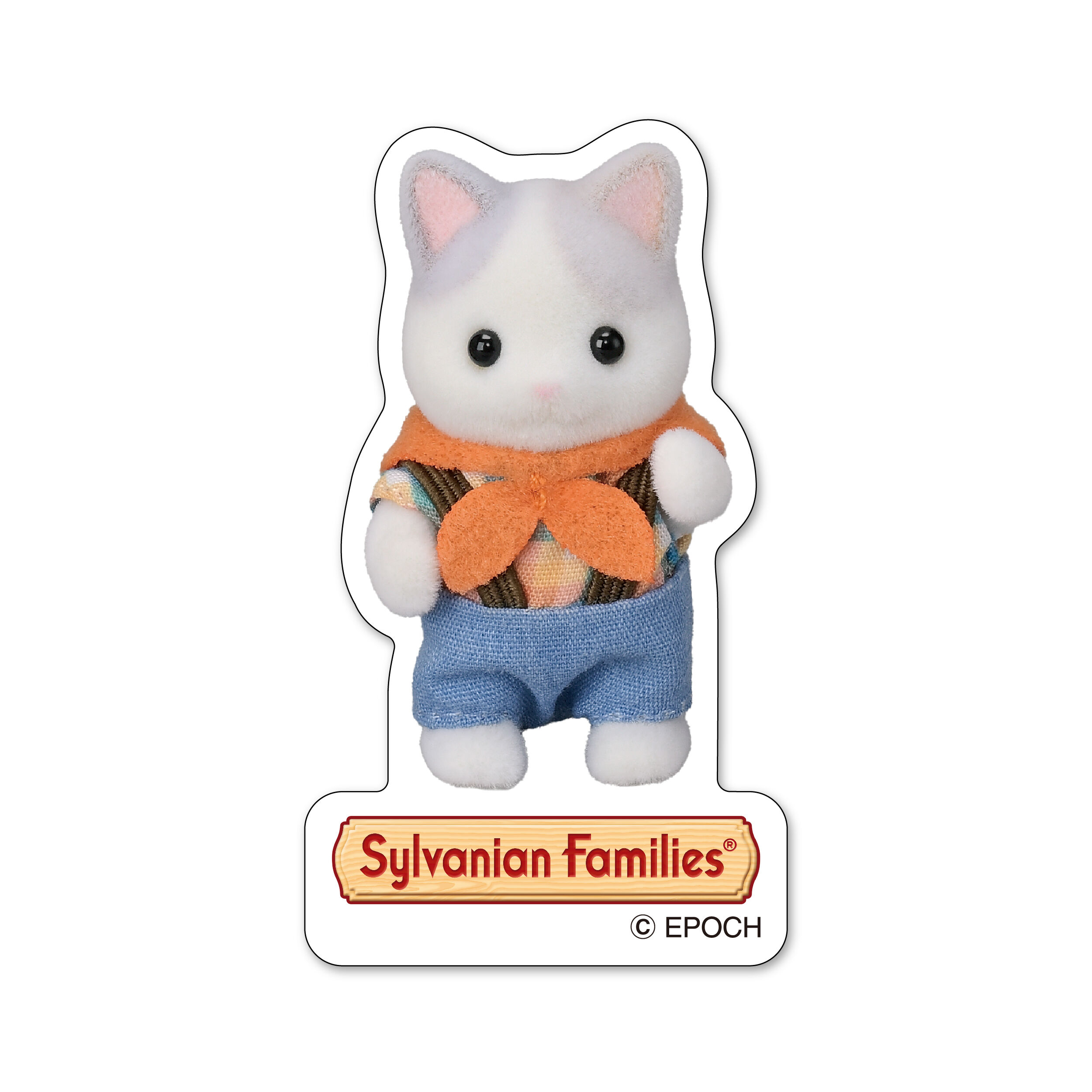 ステッカー ラテネコの赤ちゃん(探険服） / ステッカー - シルバニア