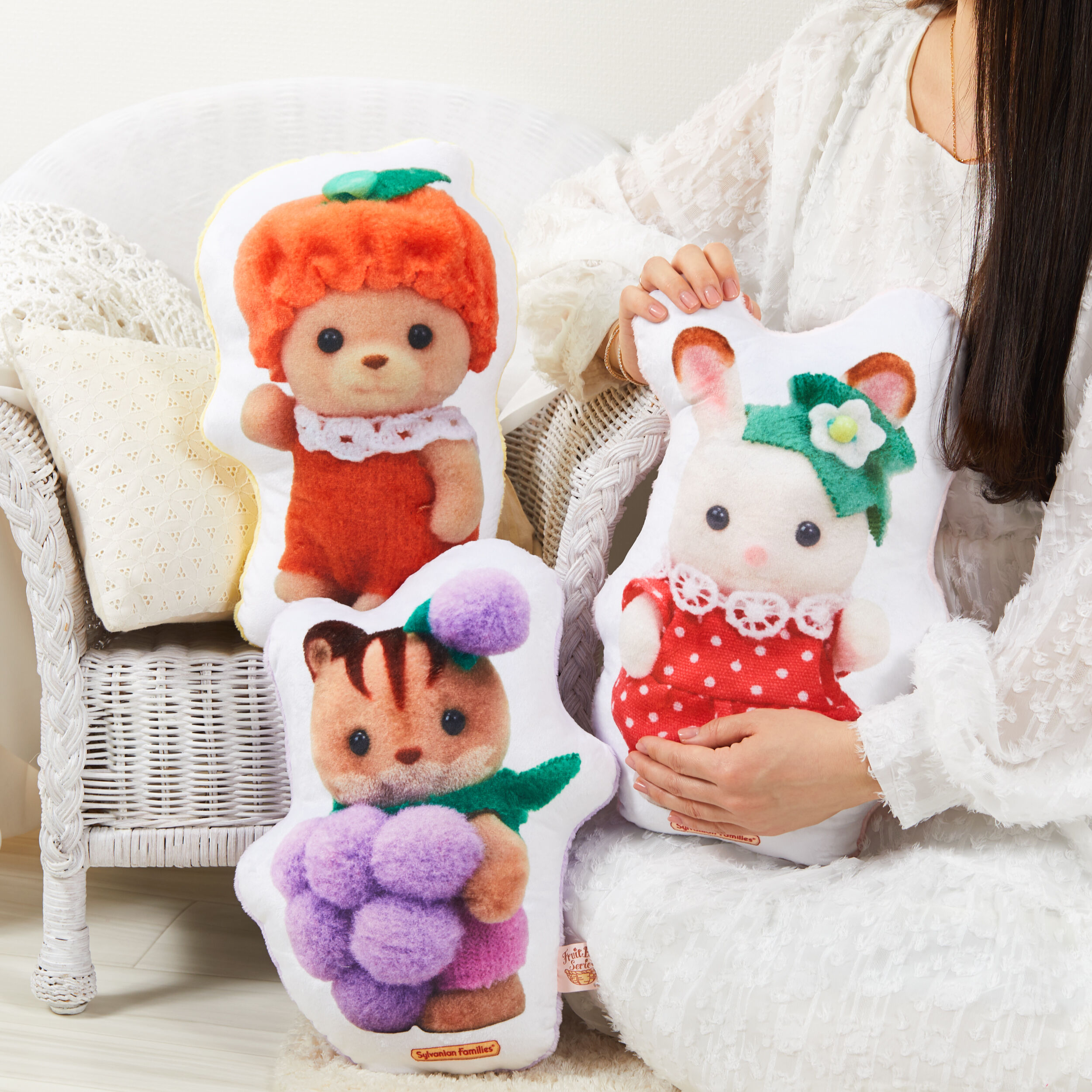 シルバニアファミリーサイズ☆花柄お座布団2枚一組