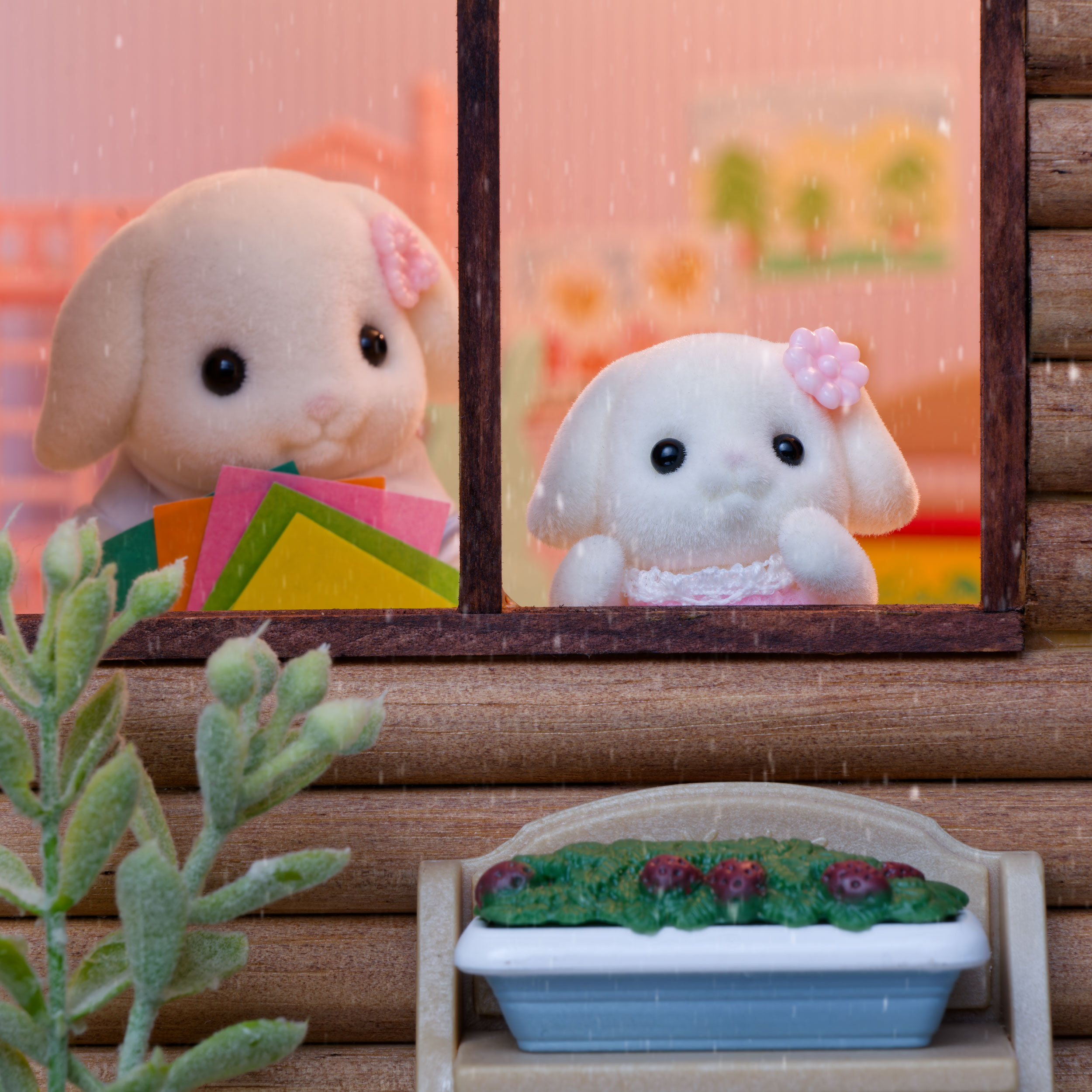 シルバニアファミリー展 赤ちゃんカラフルウサギコスチュームフローラ