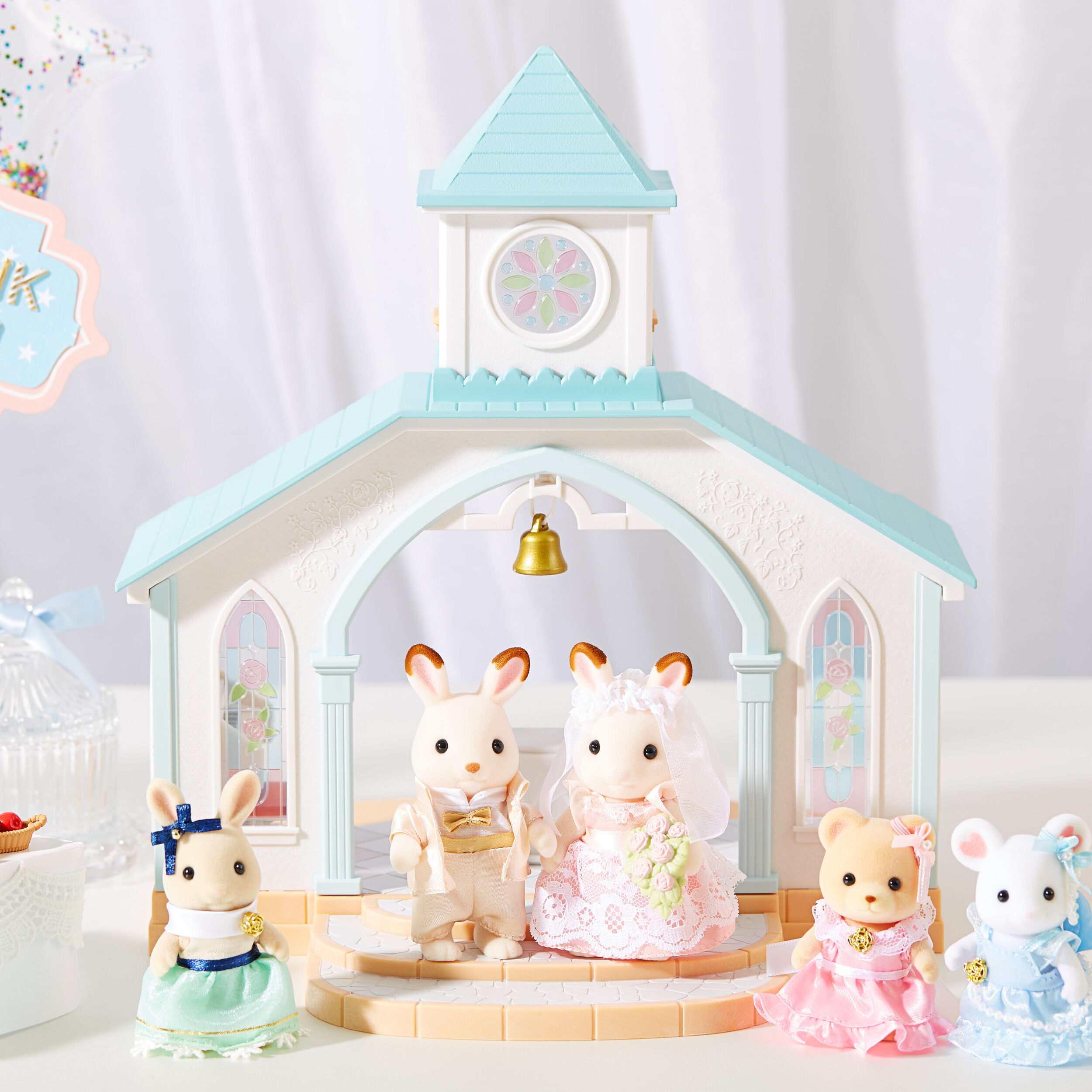 エステルページ　　シルバニア　ファミリー　教会　ミニチュア シルバニア Sylvanian Families 森のウェディング チャペル 教会