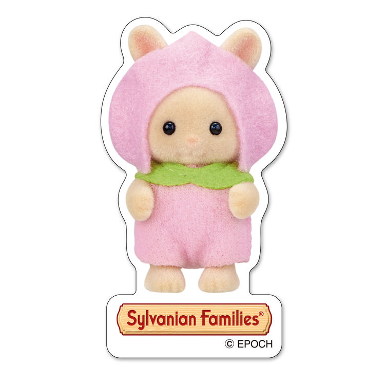 ステッカー みるくウサギの赤ちゃん(ピーチ)