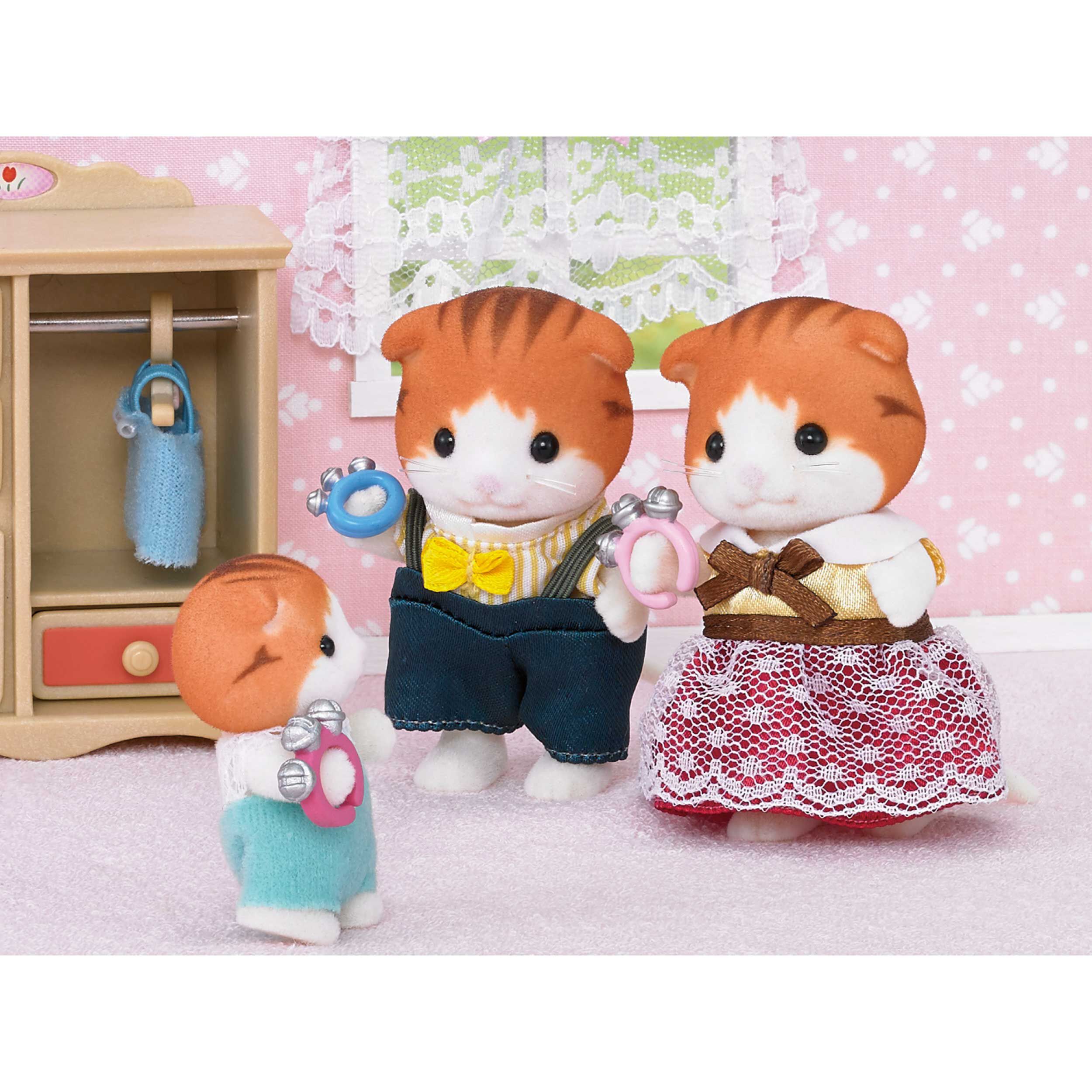 シルバニア　メイプルネコの赤ちゃん メイプルネコファミリー ⁄ ファミリーセット - シルバニアファミリー