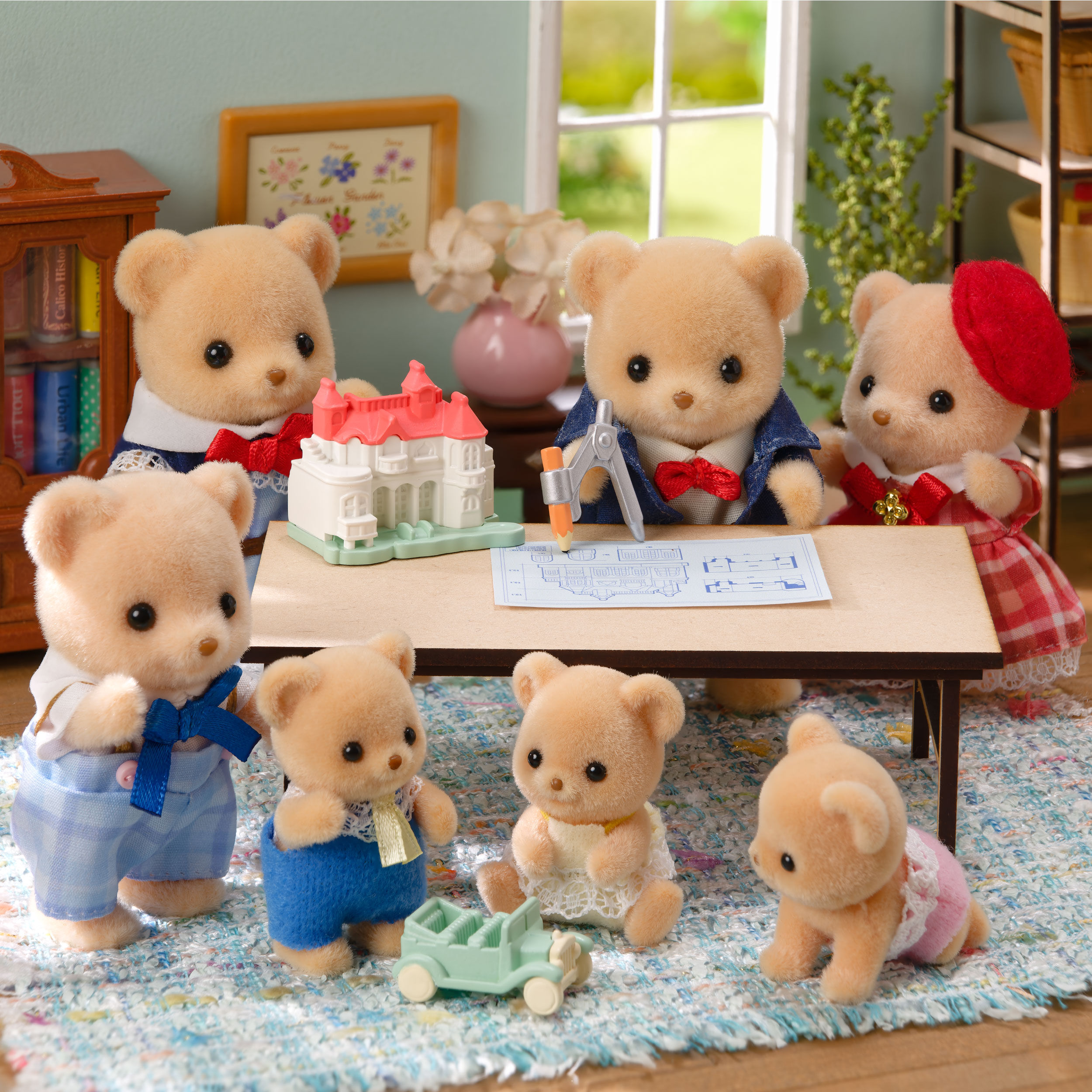 ビスケットクマのきょうだい -ピクニックランチセット- / 家具と ビスケットクマのきょうだい -ピクニックランチセット- / 家具と