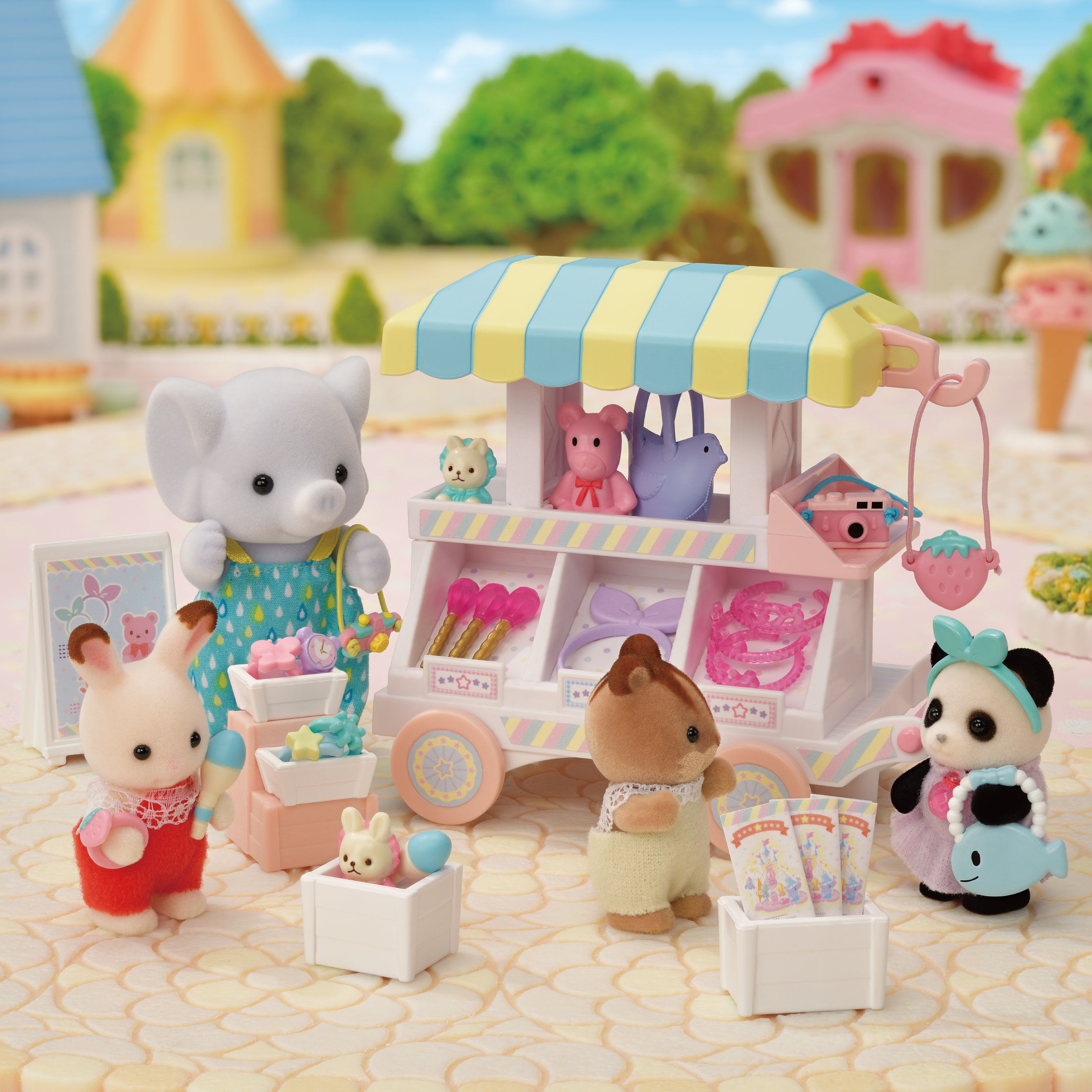 【おまけ付き！】カラフルハピネス　スーベニア 4点セット シルバニアファミリー ゆめいろ赤ちゃんプリンセスセット