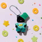 チャコールネコキーホルダー(チョウネクタイ), hi-res image number 1