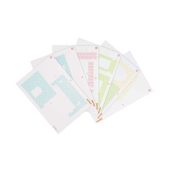 赤い屋根の大きなお家 専用壁紙セット（フラワー柄）