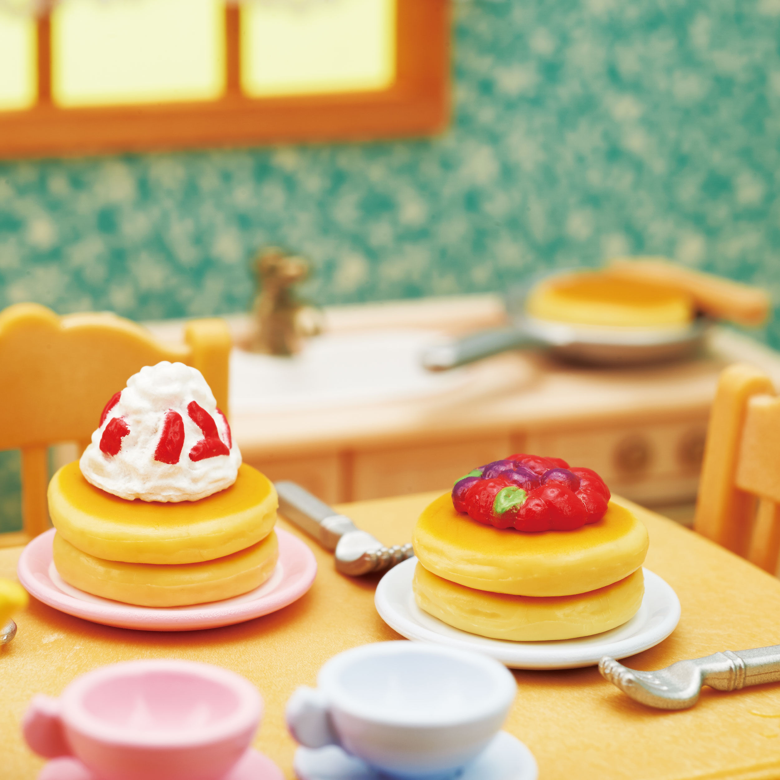 ふわふわパンケーキセット / 家具 - シルバニアファミリー
