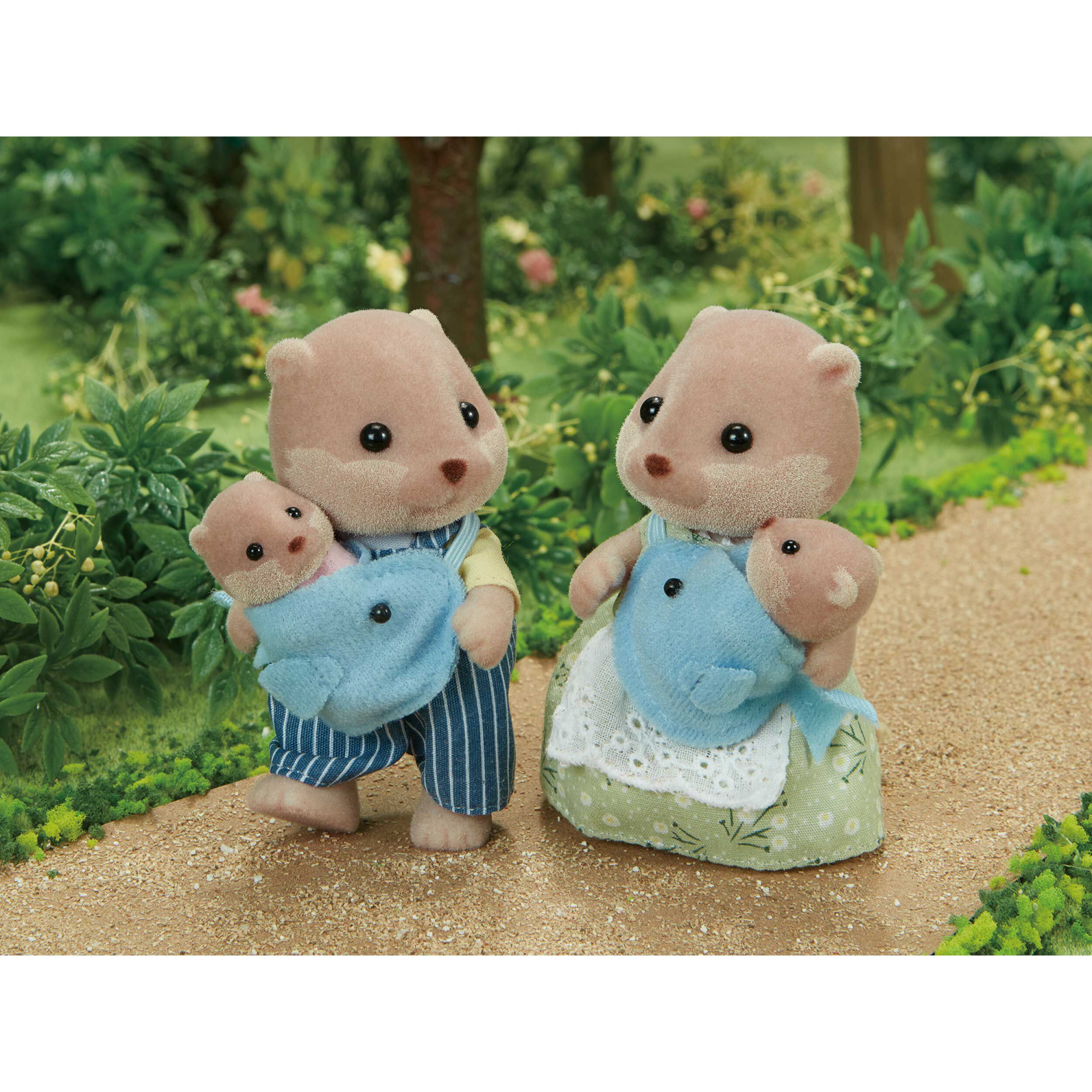 EPOCH - シルバニア しろくま  ぞう アルパカ カワウソ ねずみ 赤ちゃん まとめセット カワウソファミリー / ファミリーセット - シルバニアファミリー