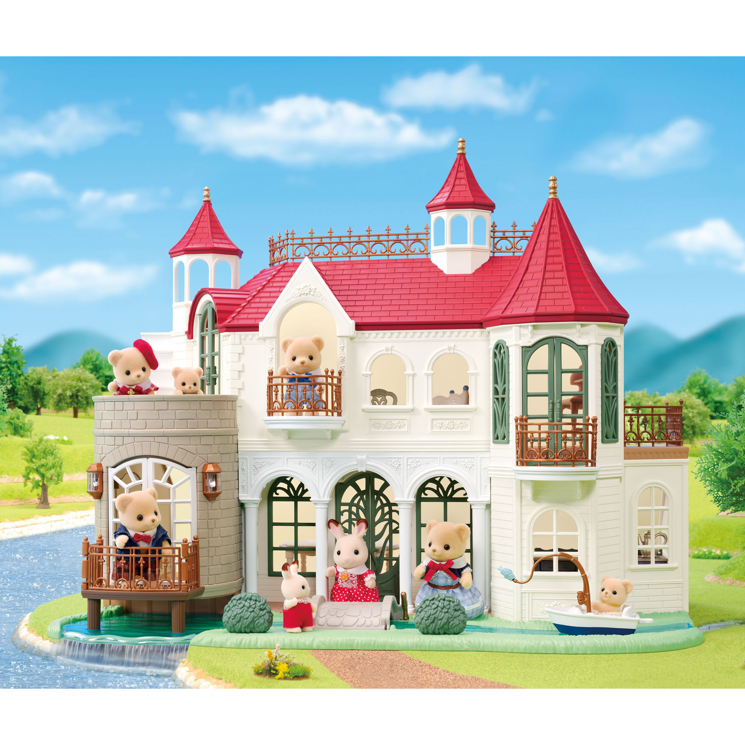 きらめく水辺の赤い屋根のお家 / お家 - シルバニアファミリー