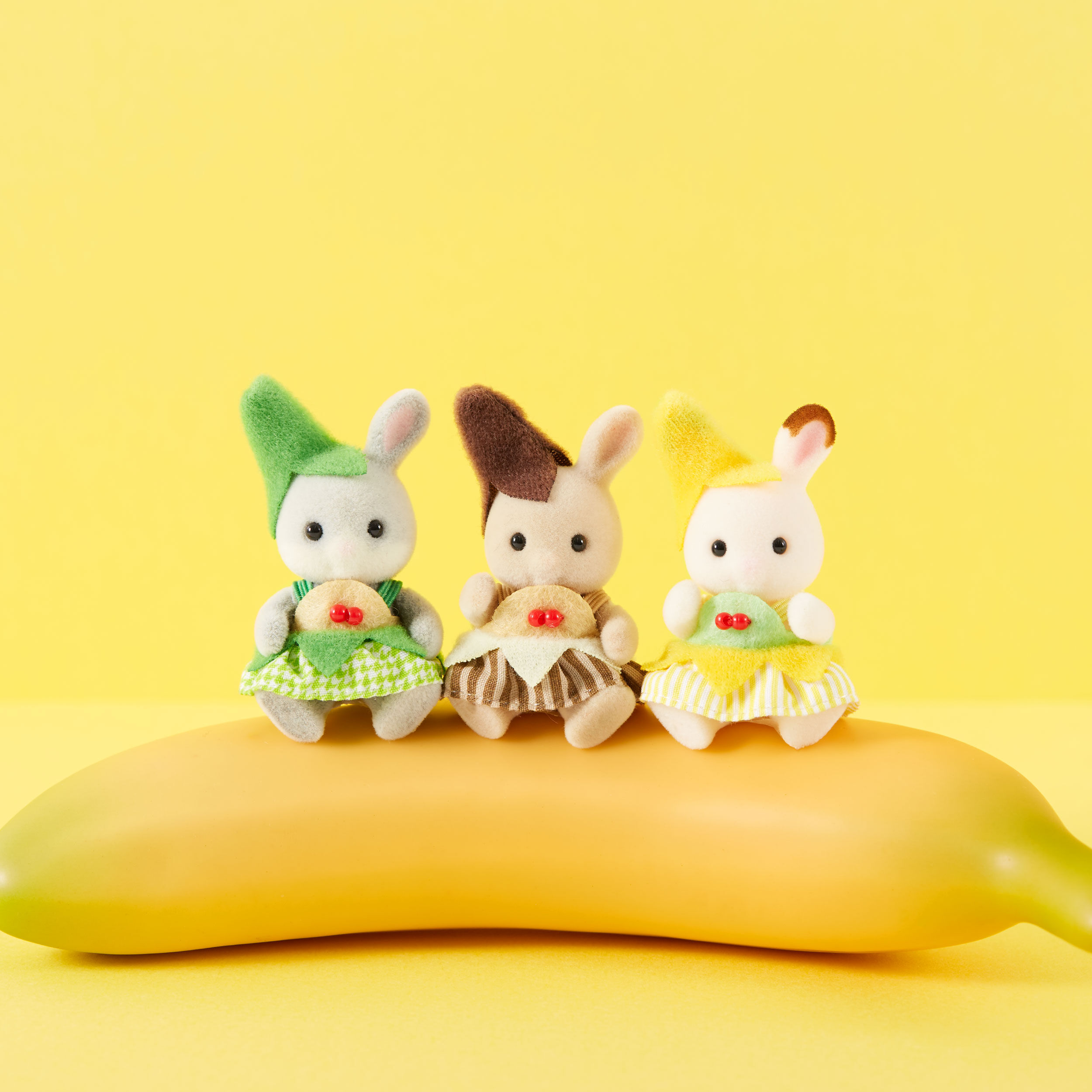 早割シーズン券 / 赤ちゃんトリオ（バナナ） 赤ちゃん シルバニアファミリー - ベビー食器