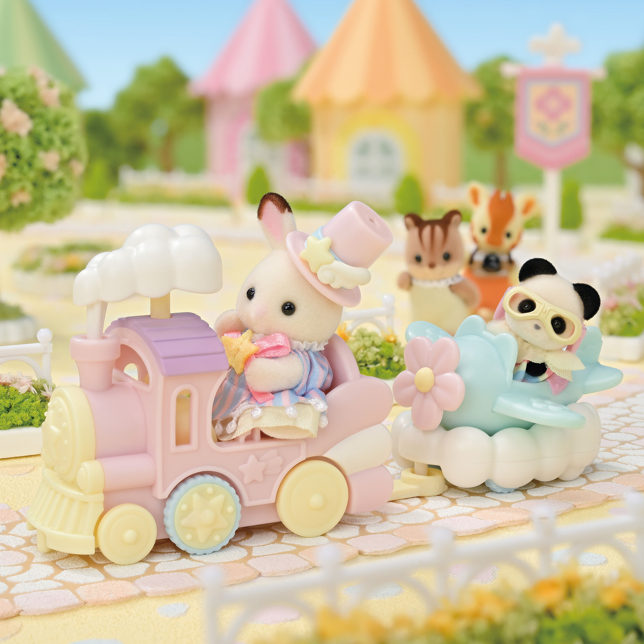 シルバニア ゆうえんち 遊具たくさん 妖精さんのひみつの木 セット/汽車 観覧車 メリー ブランコ おとぎの馬車 シルバニアファミリー ミニチュア  ドールハウス 人形遊び ☆ PayPay(ペイペイ)決済可能 ☆ 札幌市 豊平区 撃ち抜か 平岸 アウトレットモノハウス