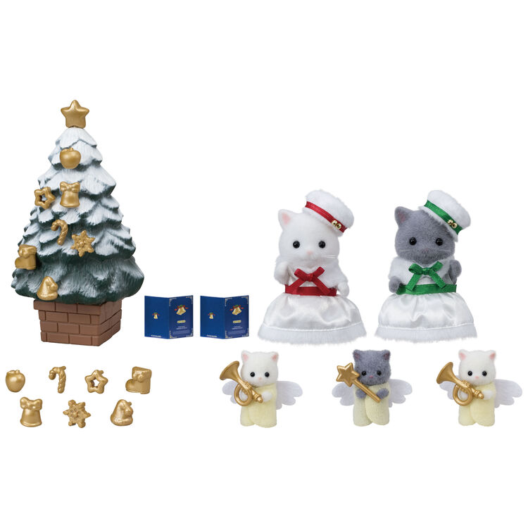 ホワイトクリスマスセット / 家具と人形セット - シルバニアファミリーオンラインショップ
