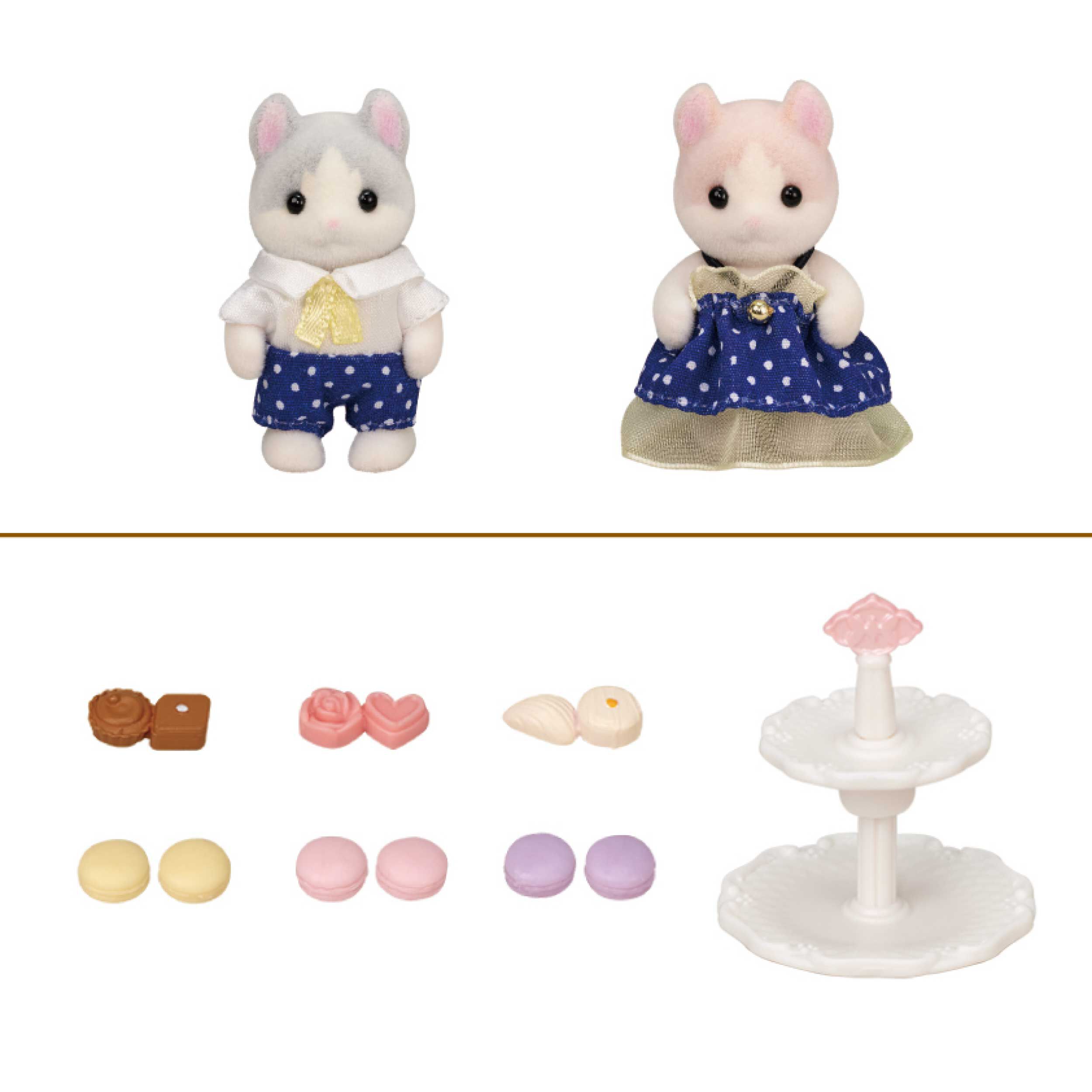 カールミミネコの赤ちゃん-スイーツセット- / 家具と人形セット