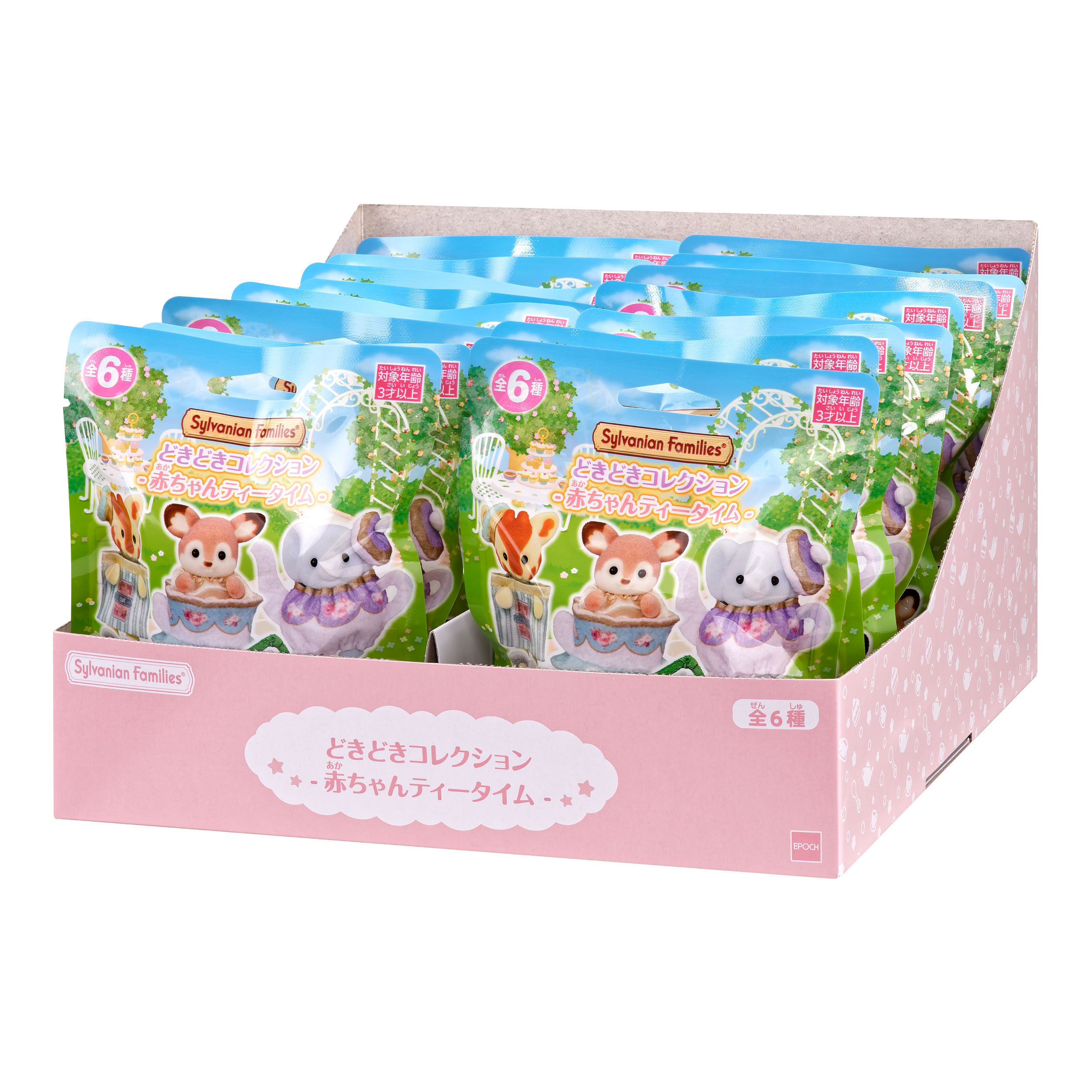 新品未開封　シルバニアファミリー　赤ちゃんティータイム　1BOX 16個入り どきどきコレクション -赤ちゃんティータイム- Box / 赤ちゃん