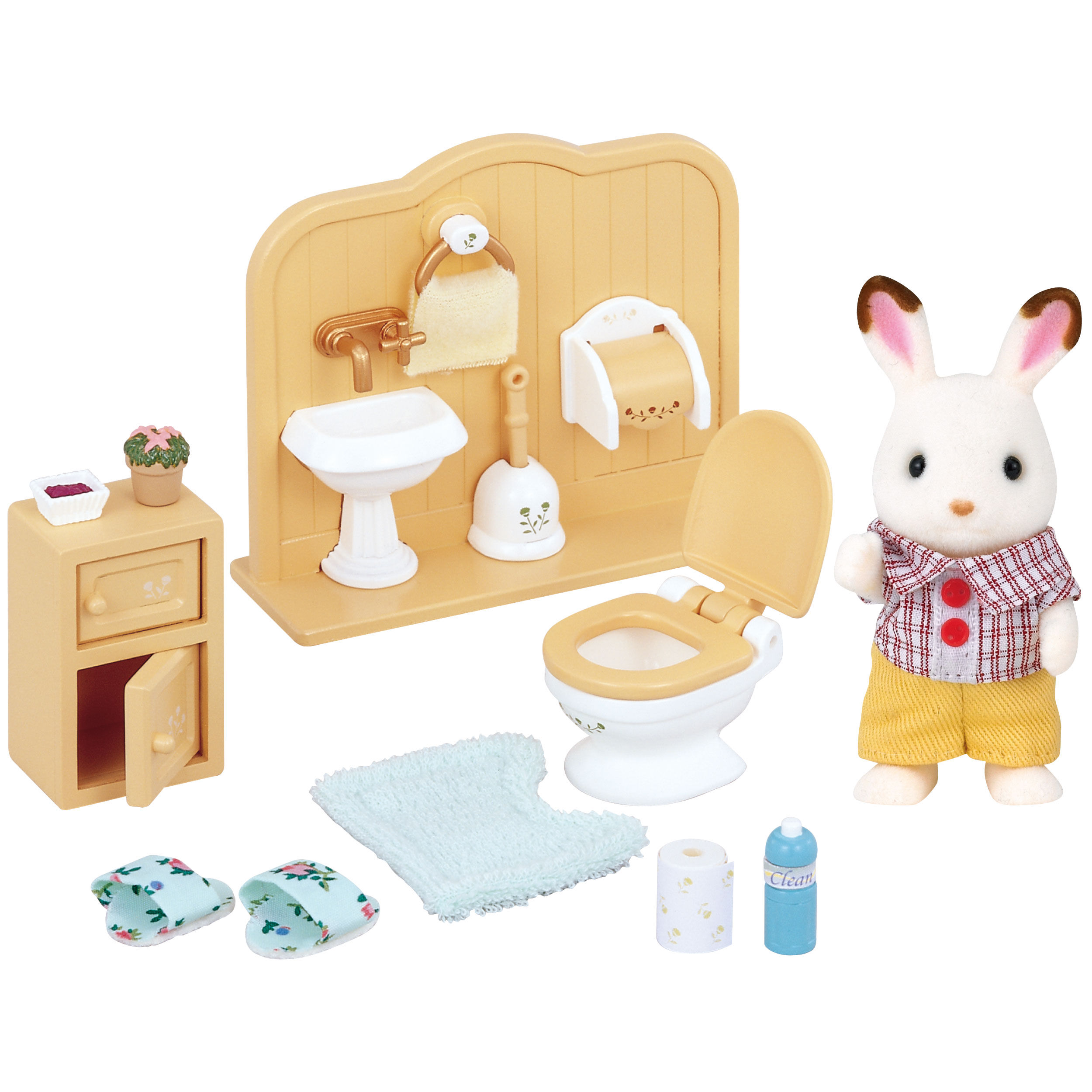 ショコラウサギの男の子・家具セット / 家具と人形セット
