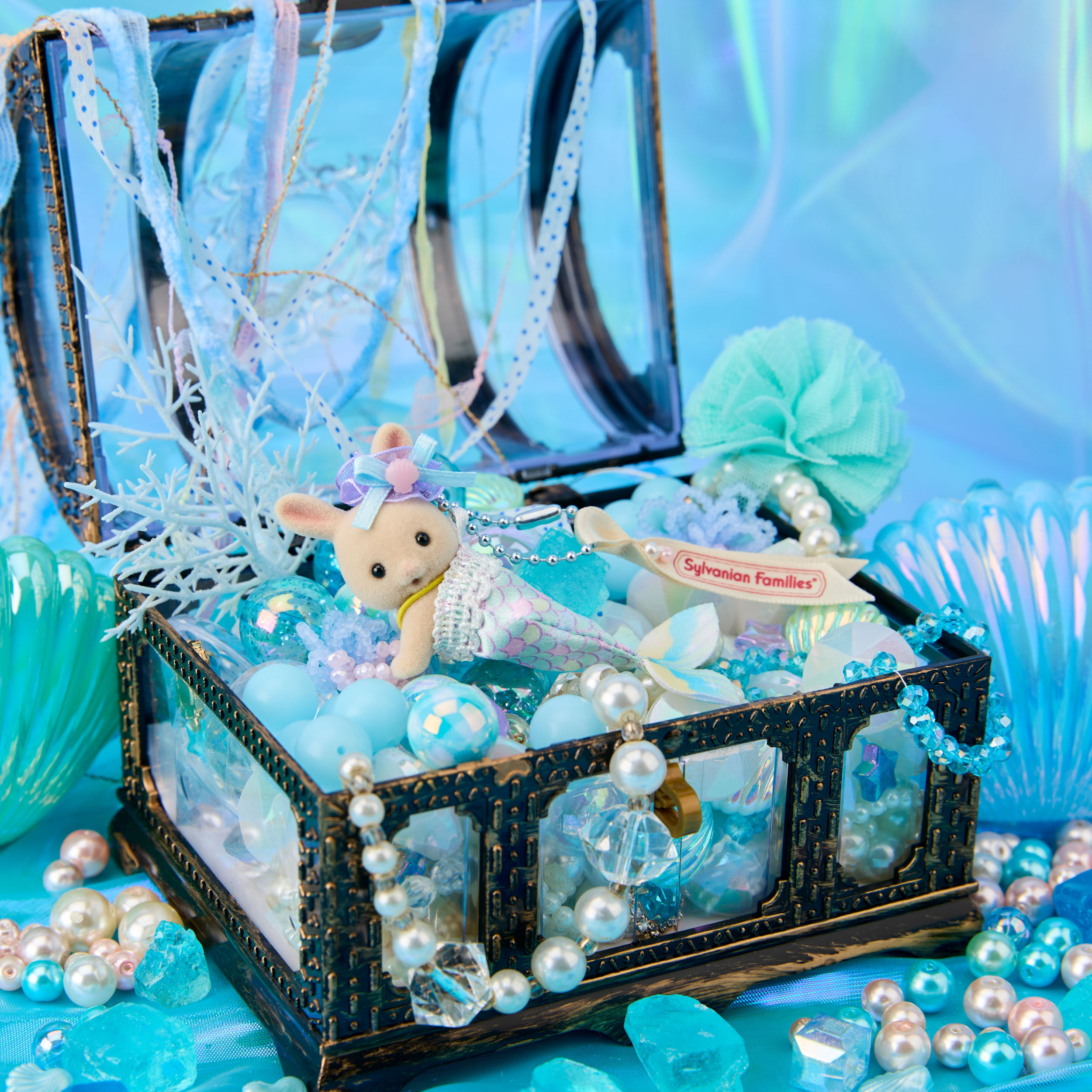 シルバニアファミリーキーチェーン みるくウサギの赤ちゃん