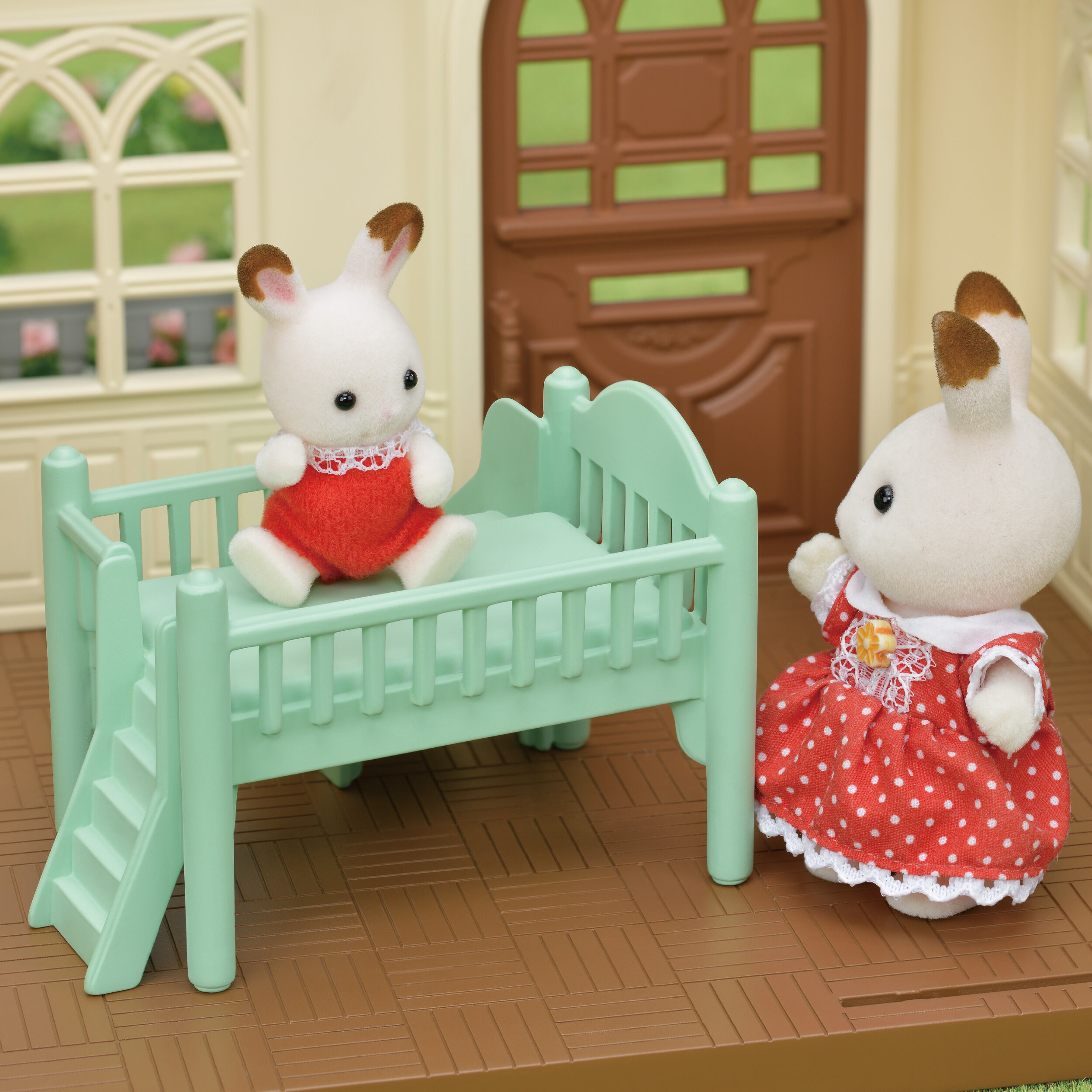 【廃盤品！レア品】シルバニアファミリー　きいちご林のかわいいお家➕ウサギ家族人形 Sylvanian Families シルバニアファミリー きいちご林のお家 : 手芸