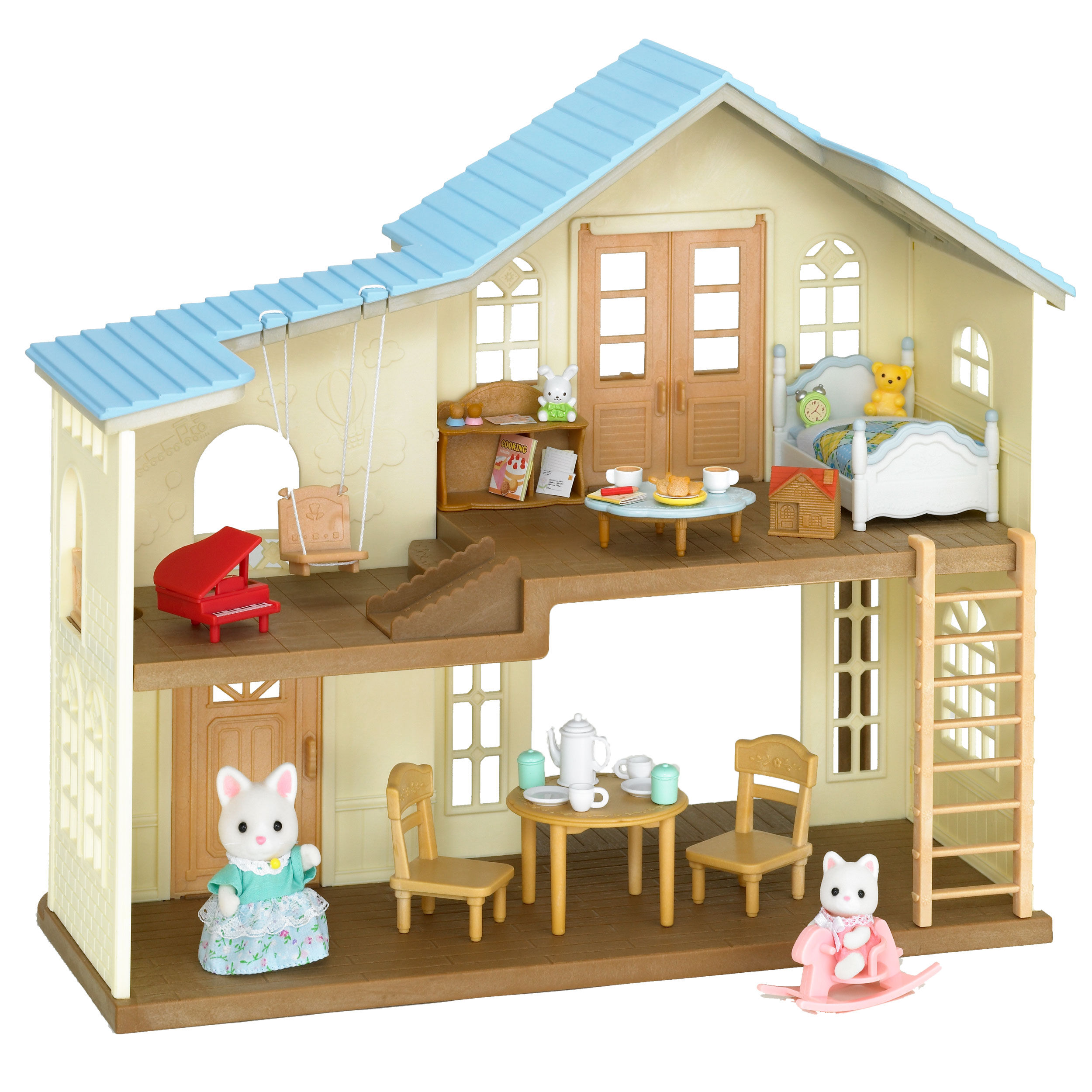 【当店一番人気】 そよかぜ丘のお家ギフトセット シルバニア - ギフトセット / ドールハウス