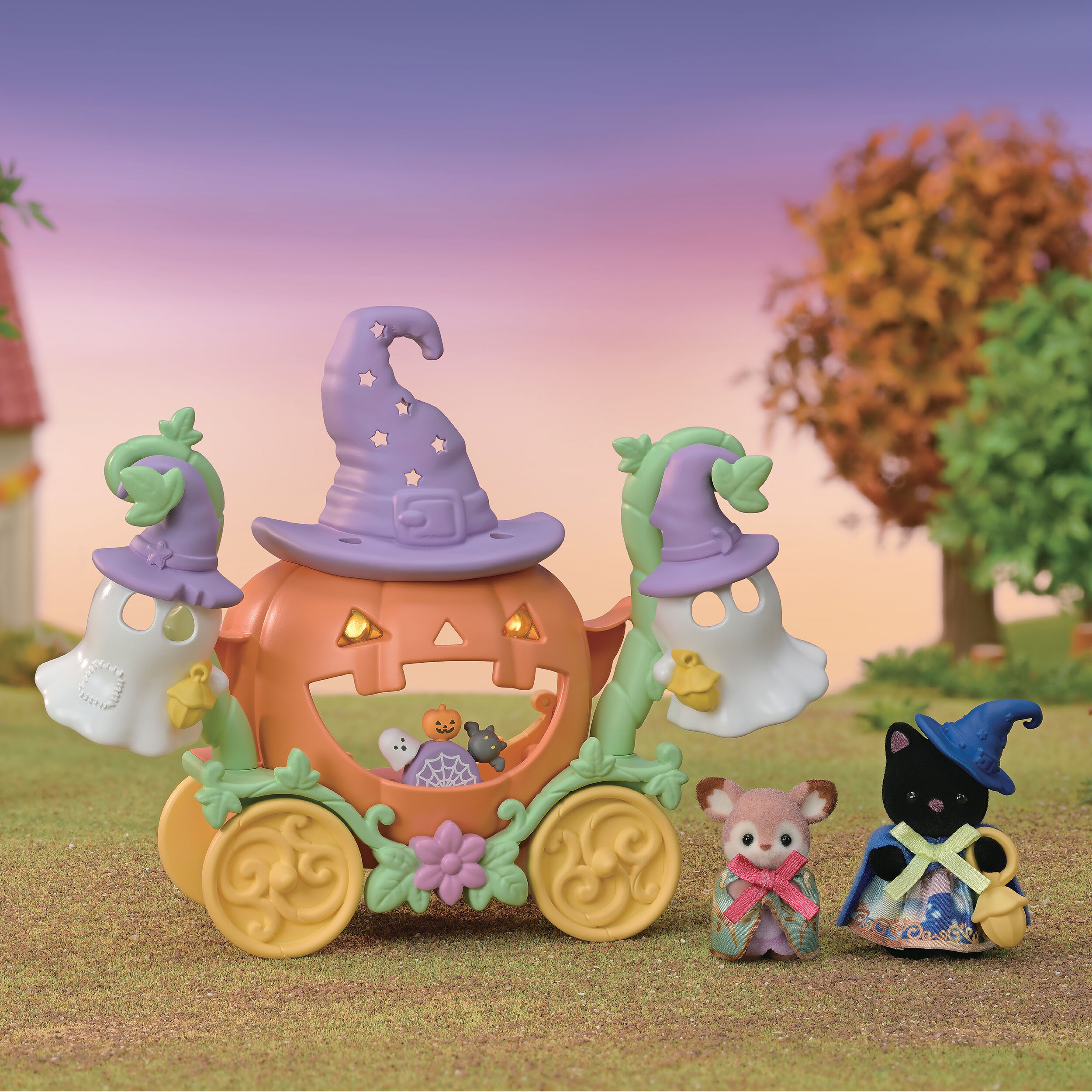 シンディーちゃんオリジナル Pedigree社製 パティオセット ハロウィンおばけとかぼちゃの馬車セット / 家具と人形セット