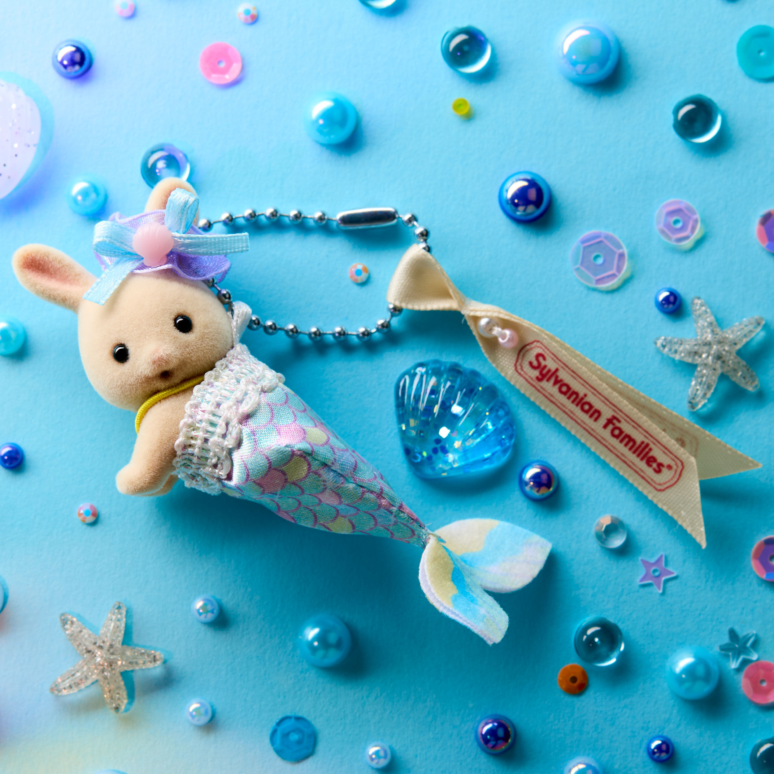 みるく　グッズ シルバニアファミリーキーチェーン みるくウサギの赤ちゃん
