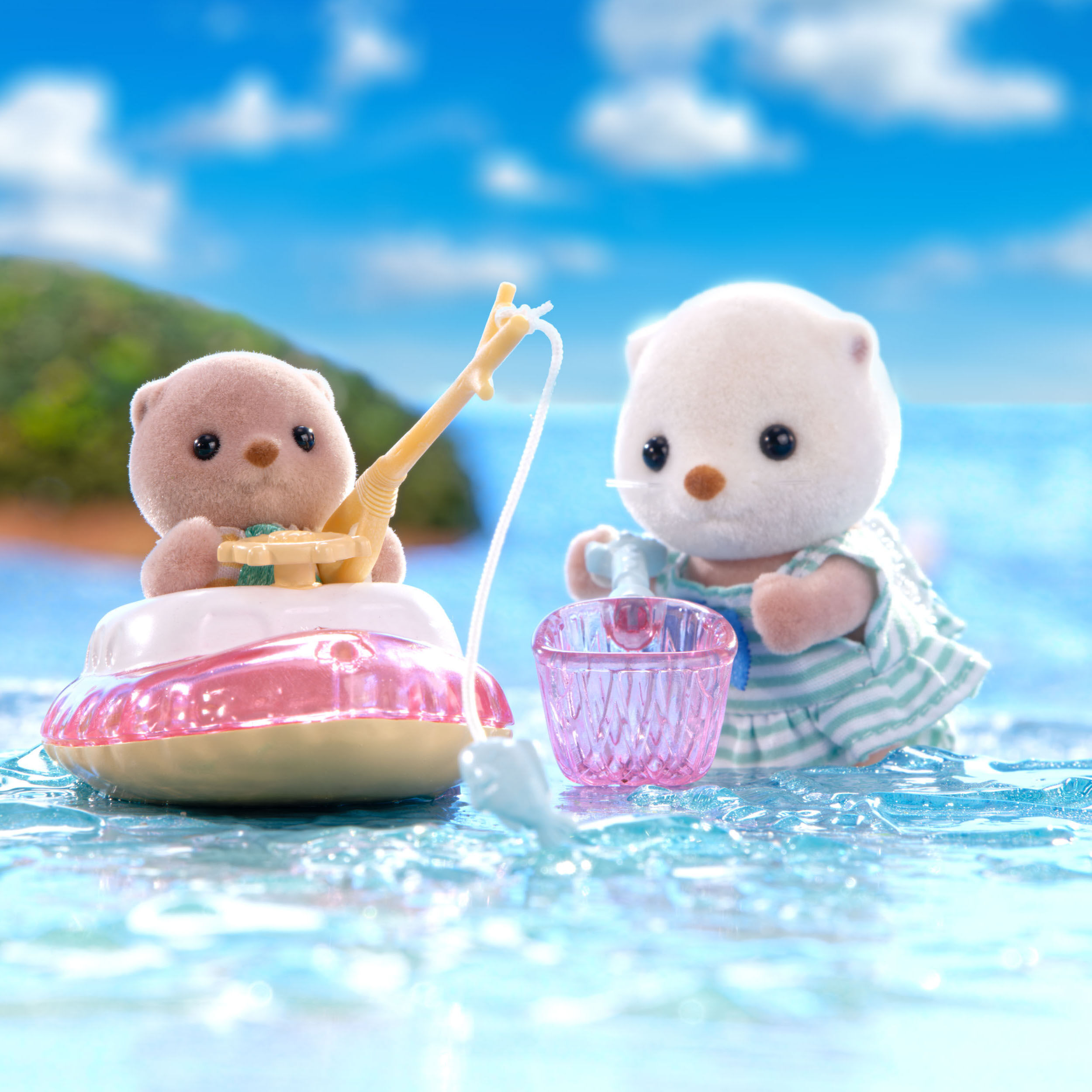 ラッコのきょうだい -海あそびセット- / 家具と人形セット