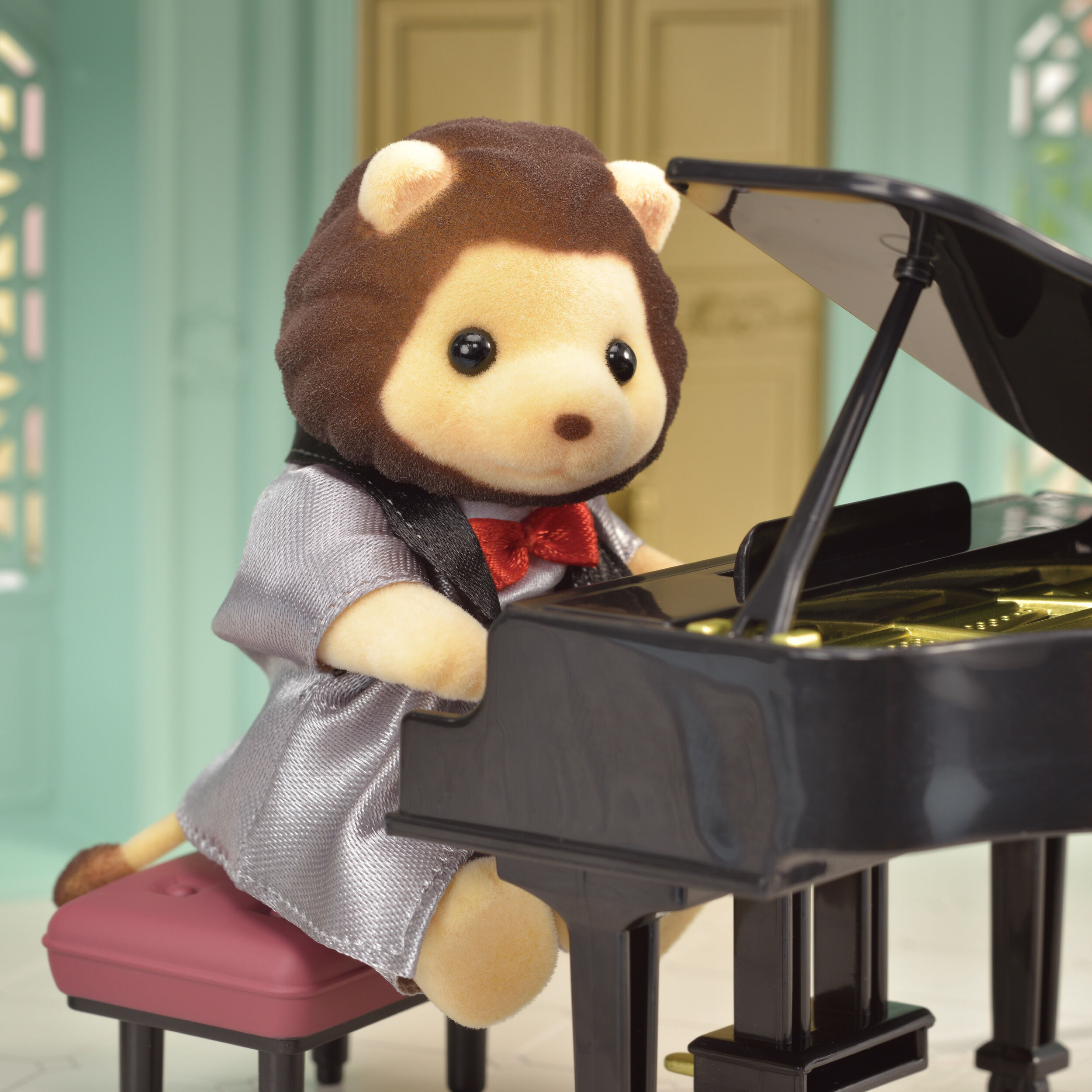 シルバニアファミリー - タウンシリーズ おまとめセット シルバニア ライオン グランドピアノ チョコレー 街の音楽会セット-グランドピアノ- / タウン - シルバニア