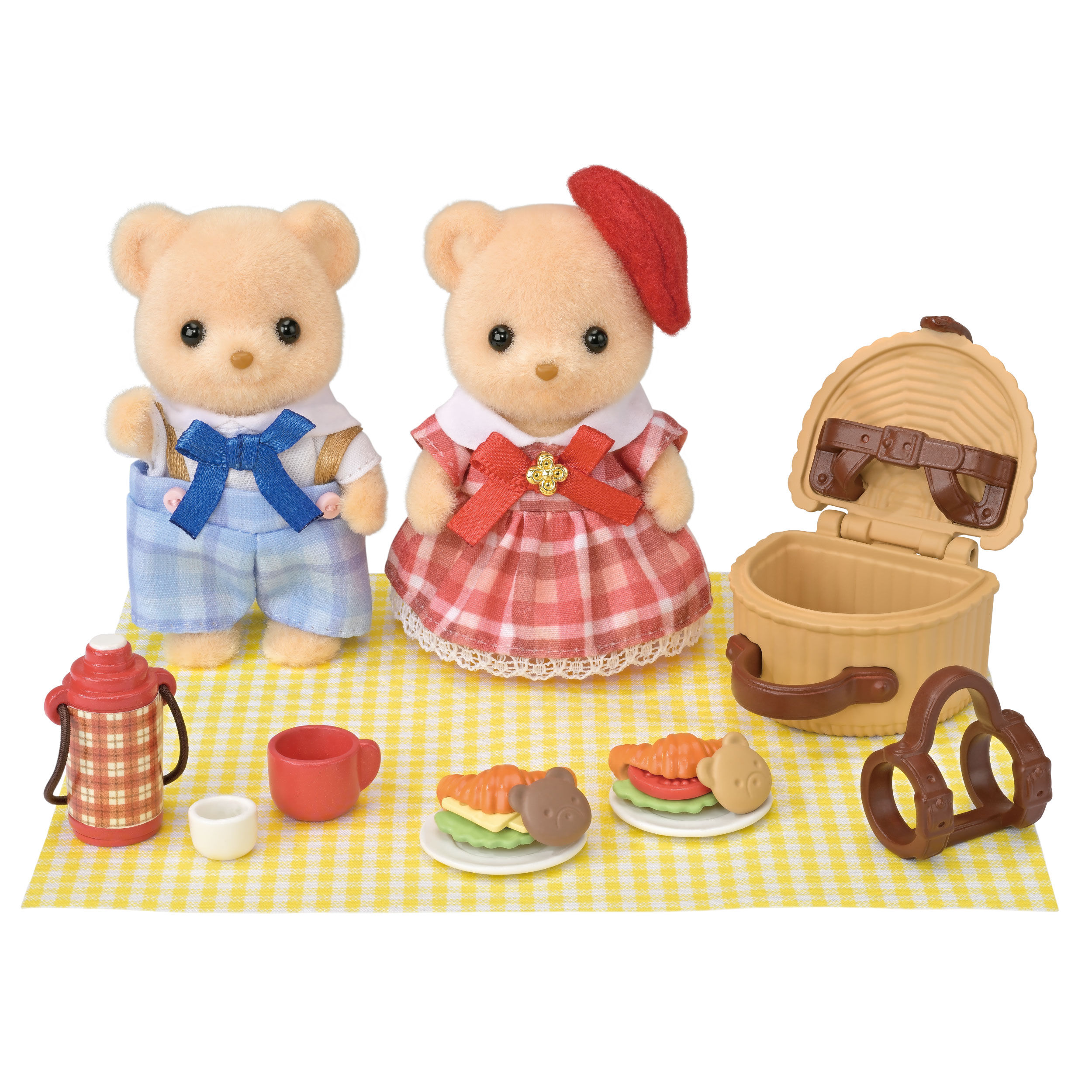 ビスケットクマのきょうだい -ピクニックランチセット- / 家具と人形