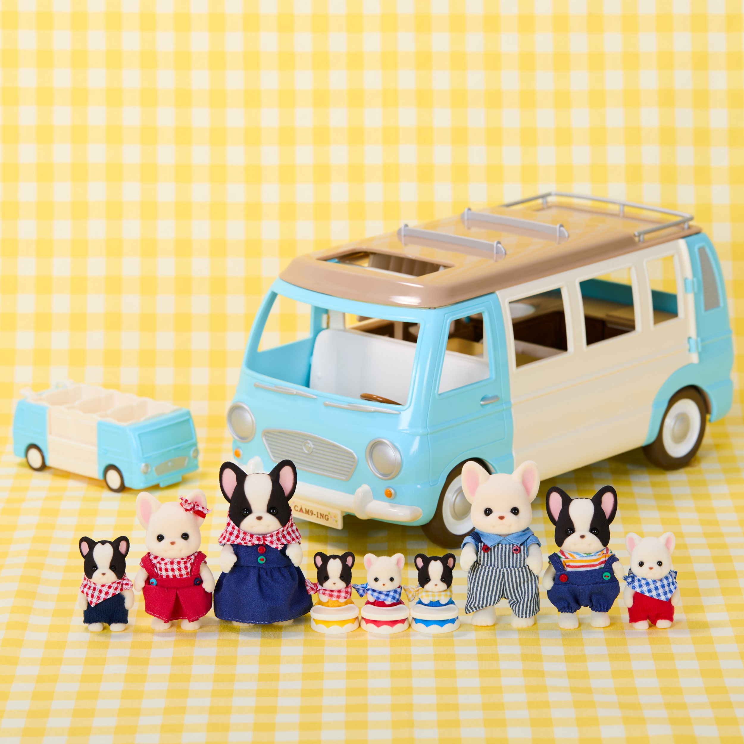 フレンチブルドッグのみつごちゃん -わくわくおでかけセット- / 家具と フレンチブルドッグのみつごちゃん -わくわくおでかけセット- / 家具と
