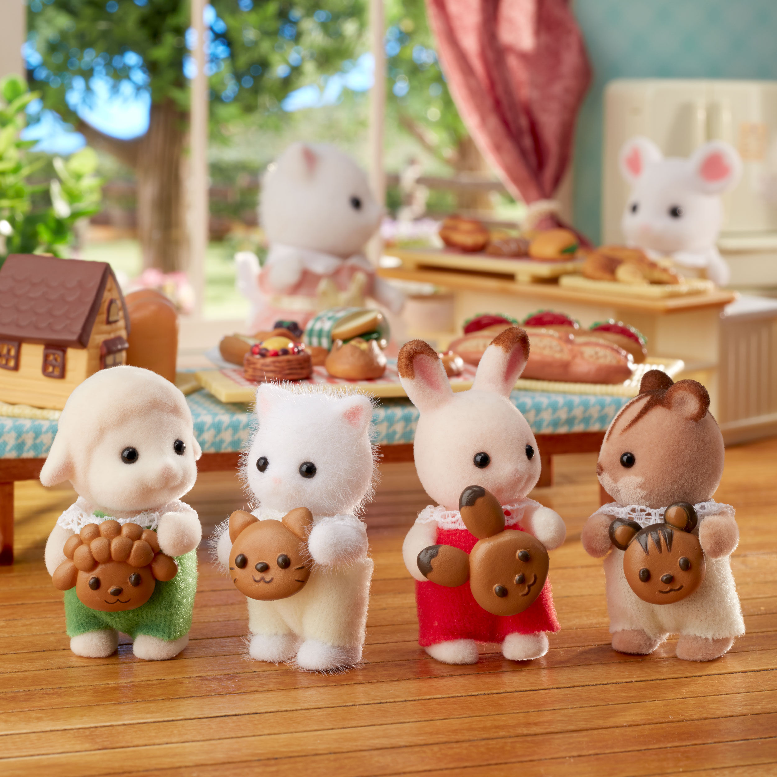 シルバニアファミリーにぎやか赤ちゃんパン屋さん ☆はなぞのウサギ