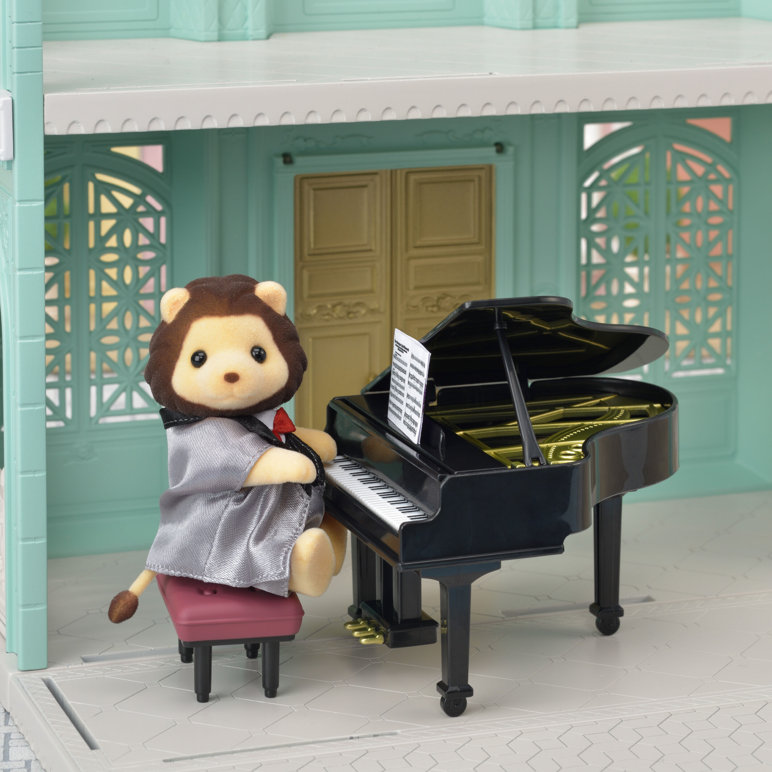 シルバニアファミリー - タウンシリーズ おまとめセット シルバニア ライオン グランドピアノ チョコレー 街の音楽会セット-グランドピアノ- / タウン - シルバニア