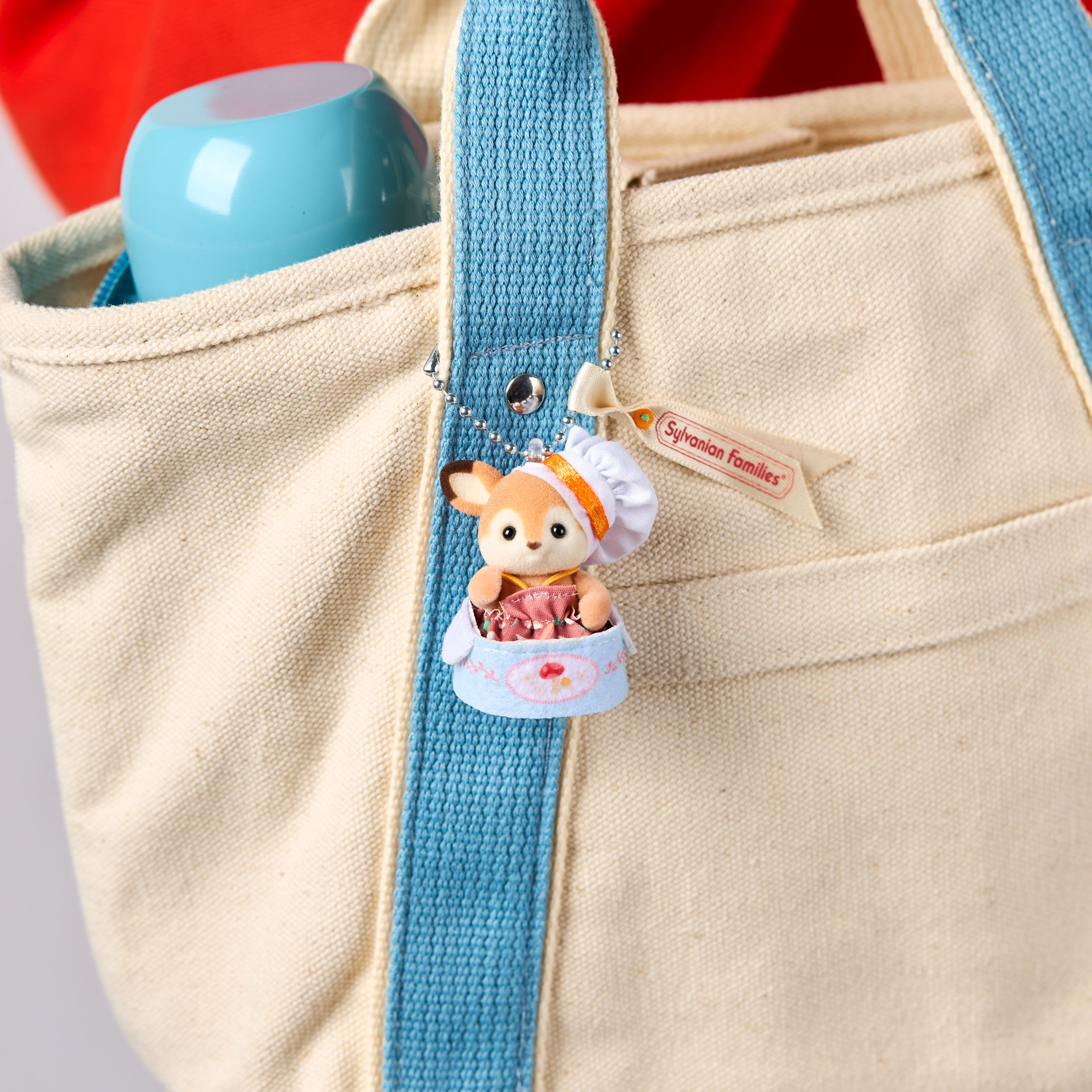 シルバニアファミリーキーチェーン シカの赤ちゃん -ぽかぽかスープ