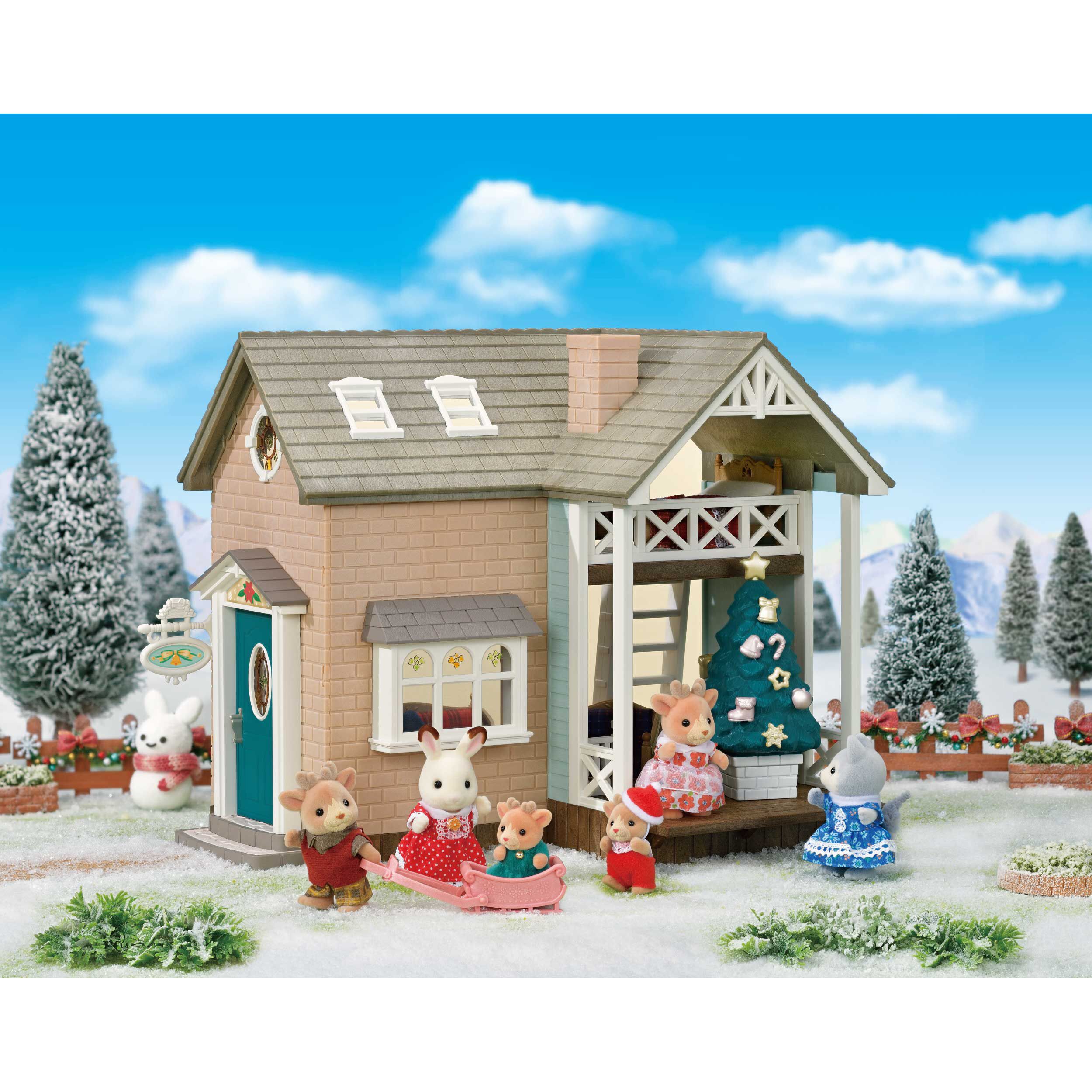 大特価セール トナカイきょうだいとクリスマスホリデーロッジ お家 / シルバニアファミリー