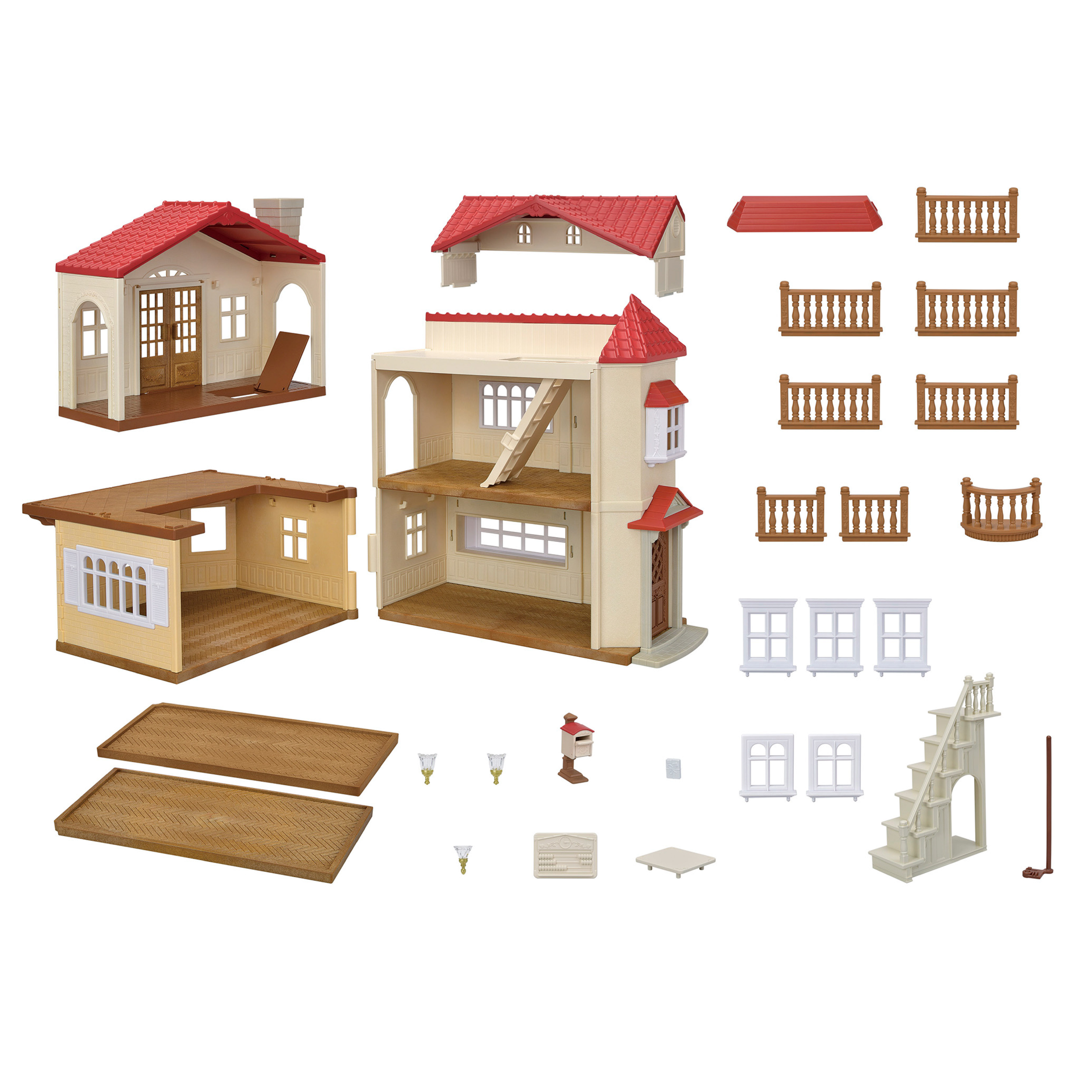 シルバニア　赤い屋根の大きなお家 Amazon | 【Amazon.co.jp限定】シルバニアファミリー お家