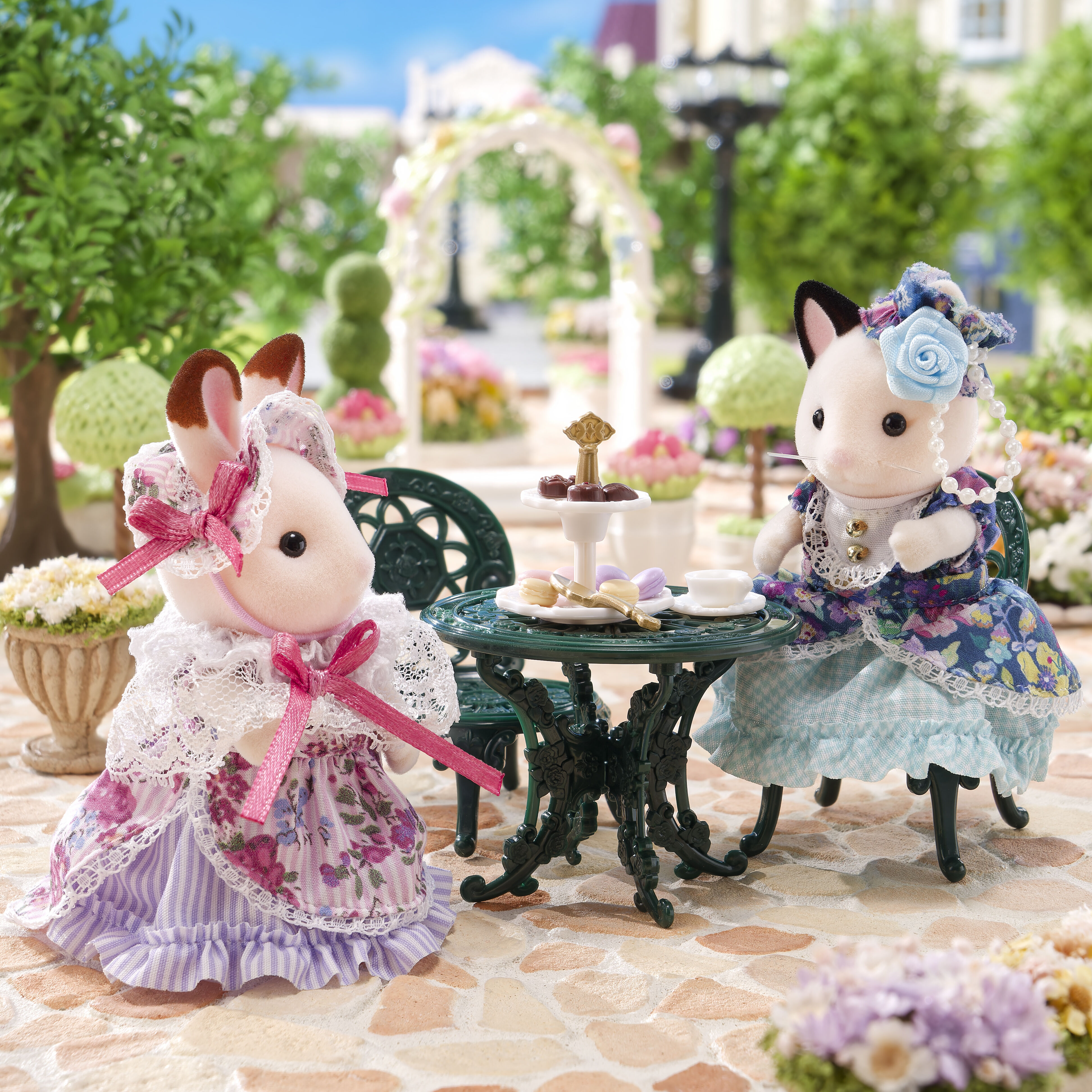 フローラルガーデンペアセット -リバティプリント- / 人形