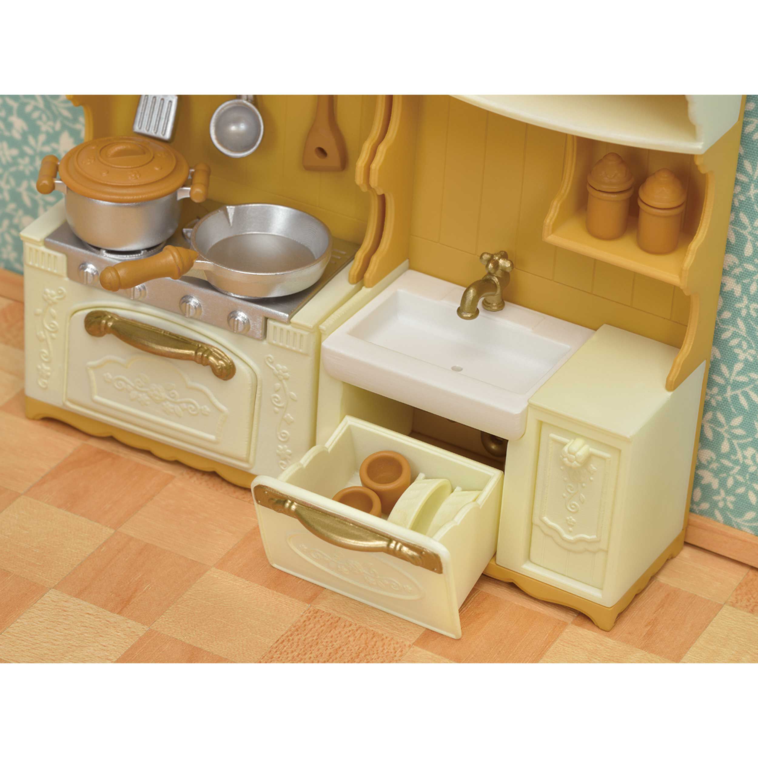 キッチンコンロ・シンクセット / 家具 - シルバニアファミリー