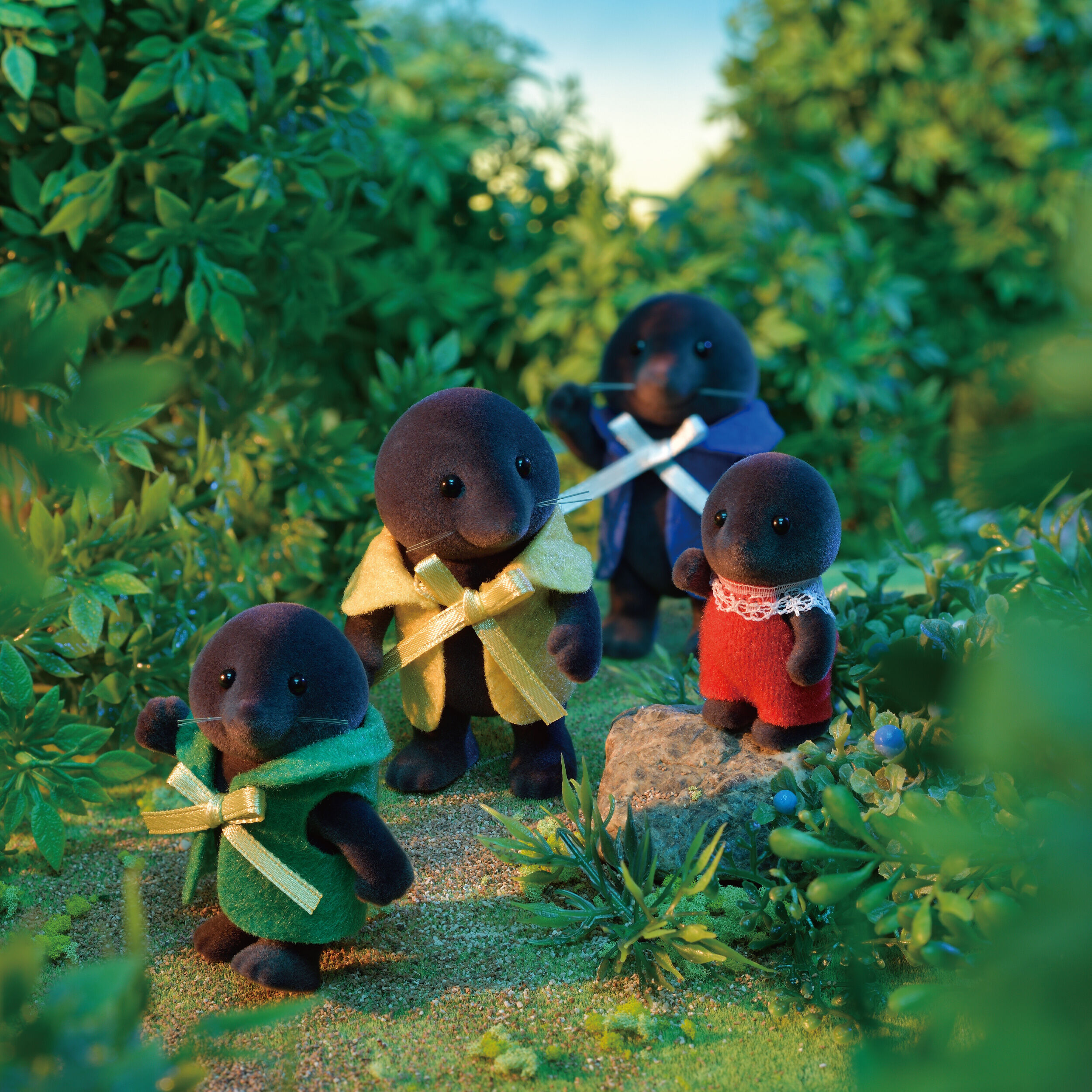 Sylvanian Families モグラの女の子&男の子セット 1987年 】あったかモグラハウス 愛のギフトセット シルバニア