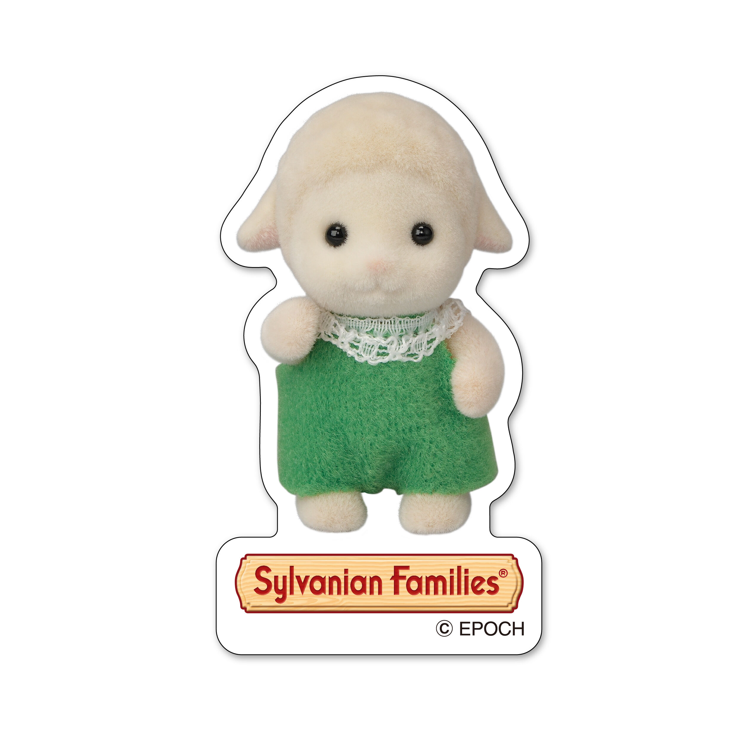 ステッカー ヒツジの赤ちゃん（ロンパース） / ステッカー