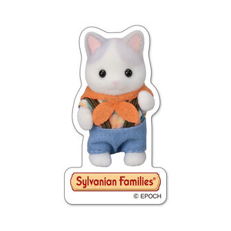 ステッカー　ラテネコの赤ちゃん(探険服）